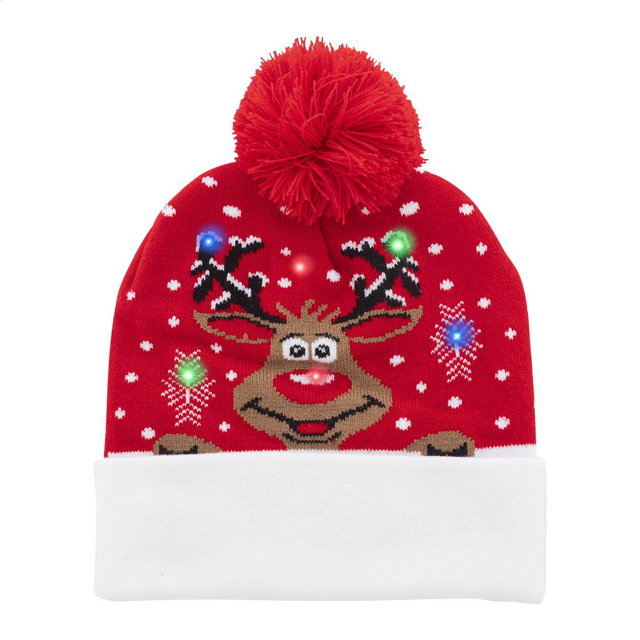 Weihnachts-LED-Wintermütze, Rentier