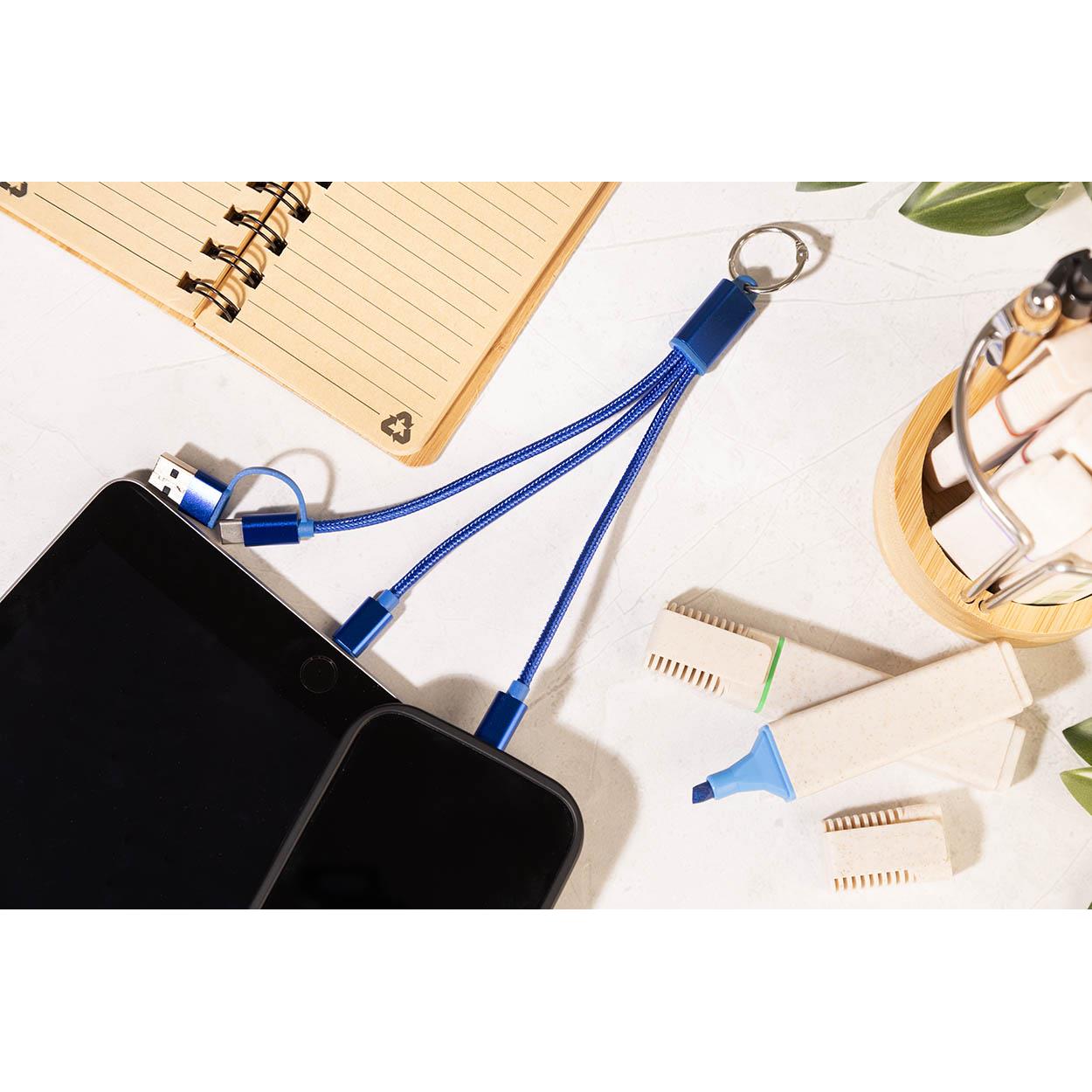 USB-Ladekabel mit Schlüsselanhänger