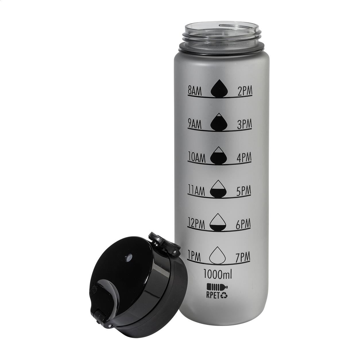 RPET Flasche mit Motivationsanzeige