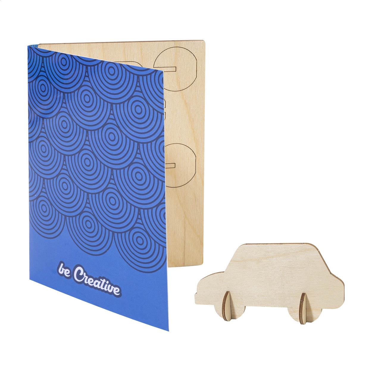 individuelle Puzzle-Postkarte, Auto