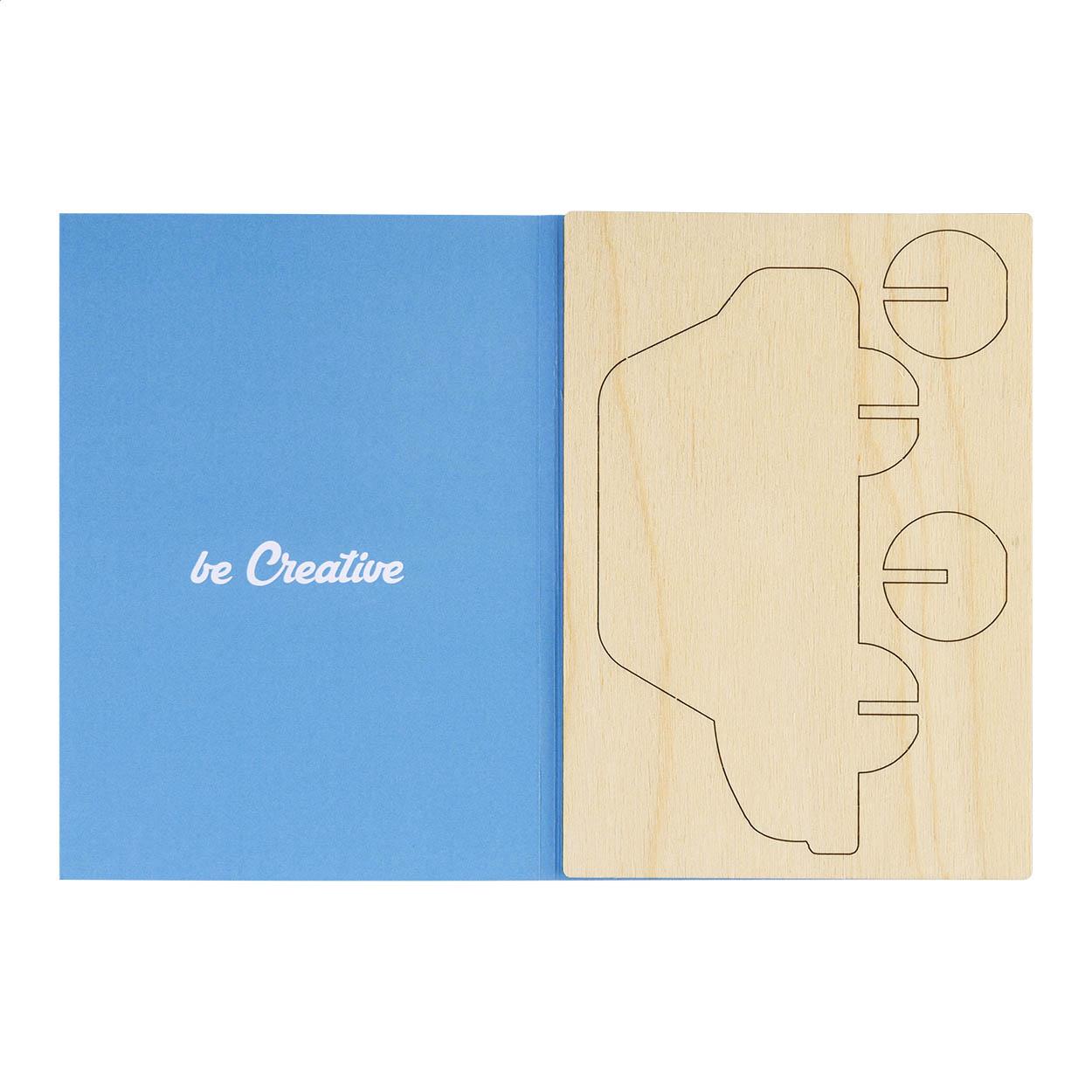 individuelle Puzzle-Postkarte, Auto