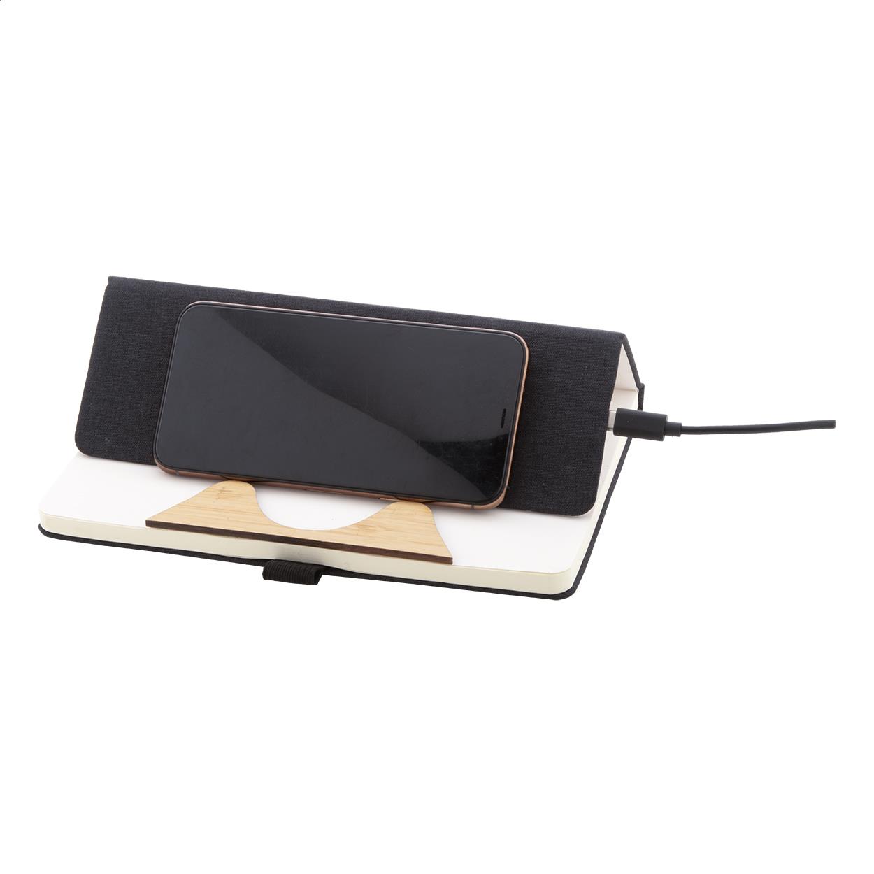 RPET Wireless-Charger/Notizbuch