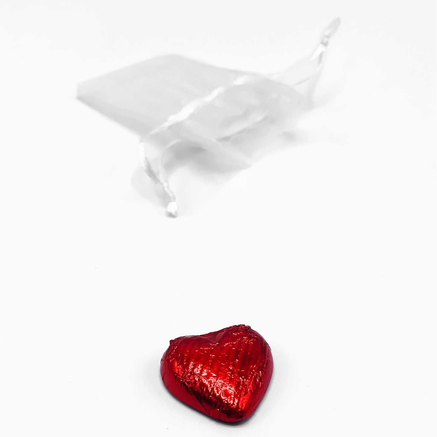 Organzasäckchen ´Single Heart´, neutral