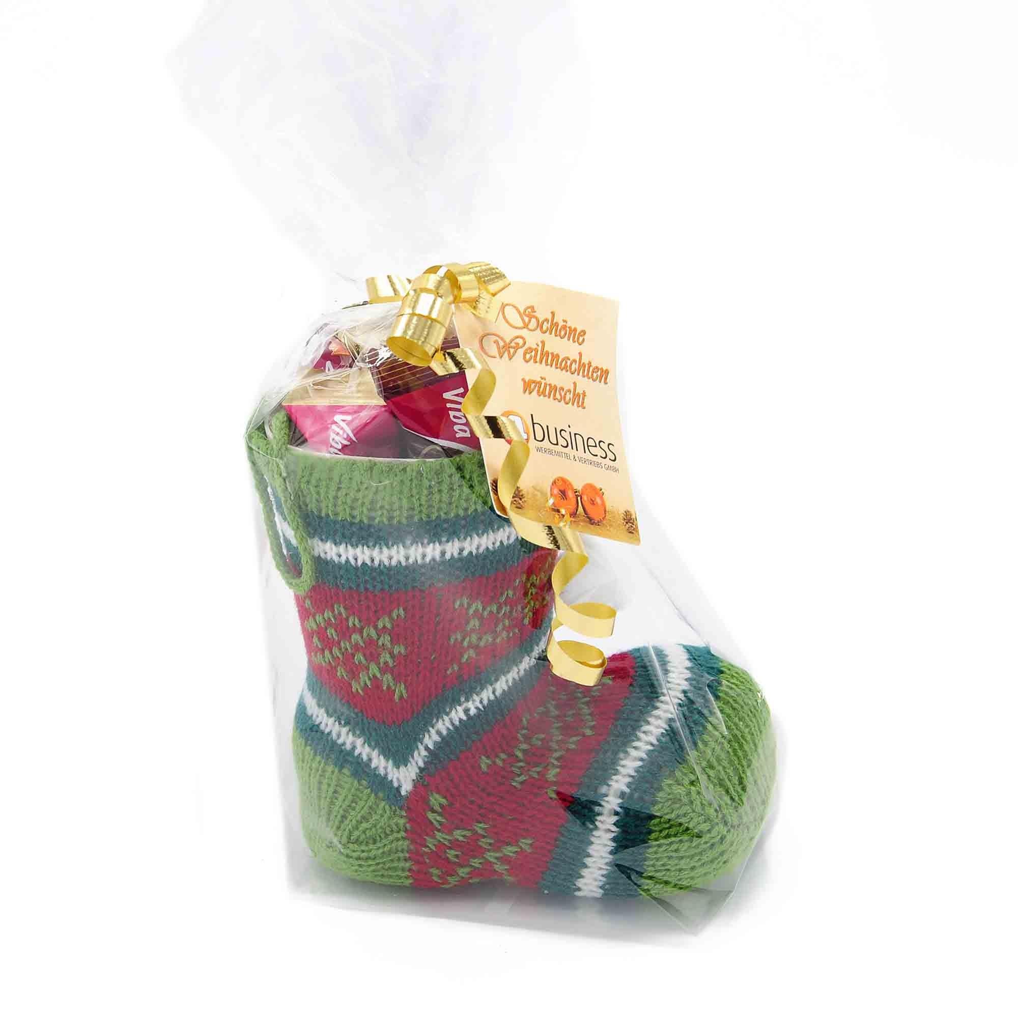 Nikolausstiefel Nougat, 70g, mit Grußkarte