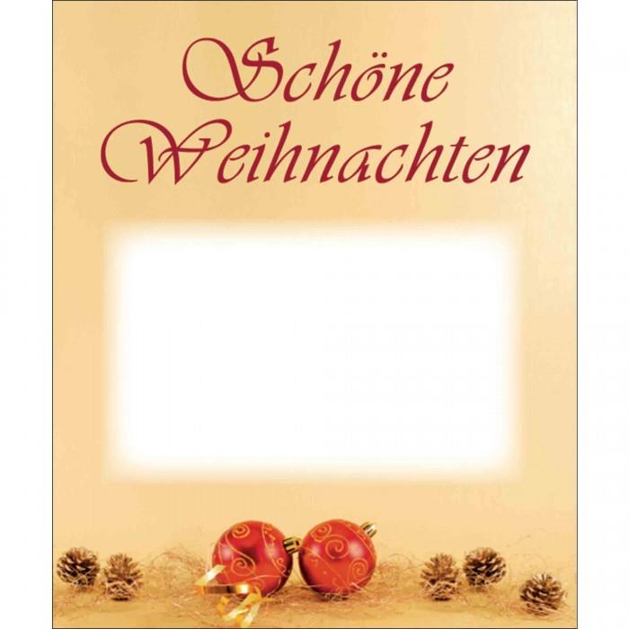 Organzasäckchen Christmas silber individuell mit Kärtchen
