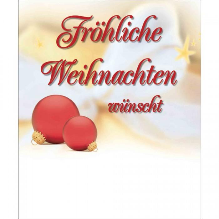 Organzasäckchen Christmas gold mit Kärtchen