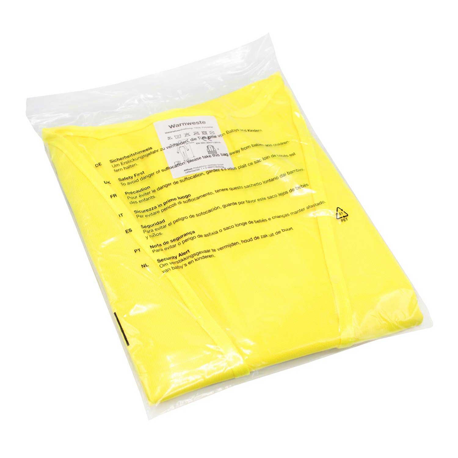 Warnweste Security 2 Meter Abstand - Mit eigenem Logo vorne