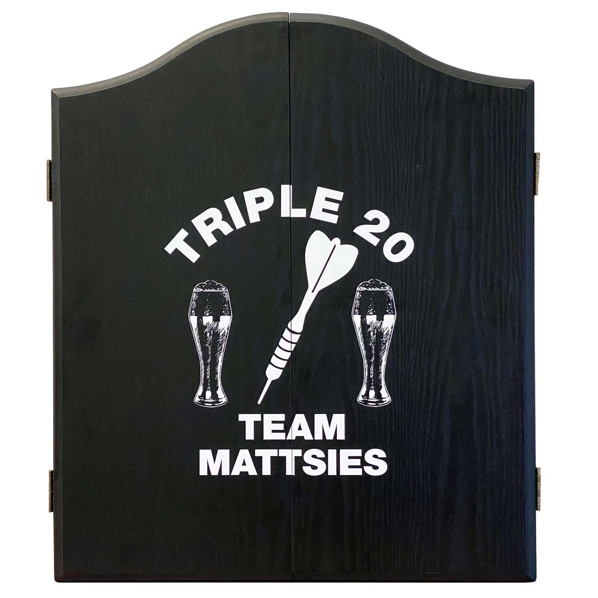 Dartboard Winmau Black Box  | inkl. 4c Druck 2seitig