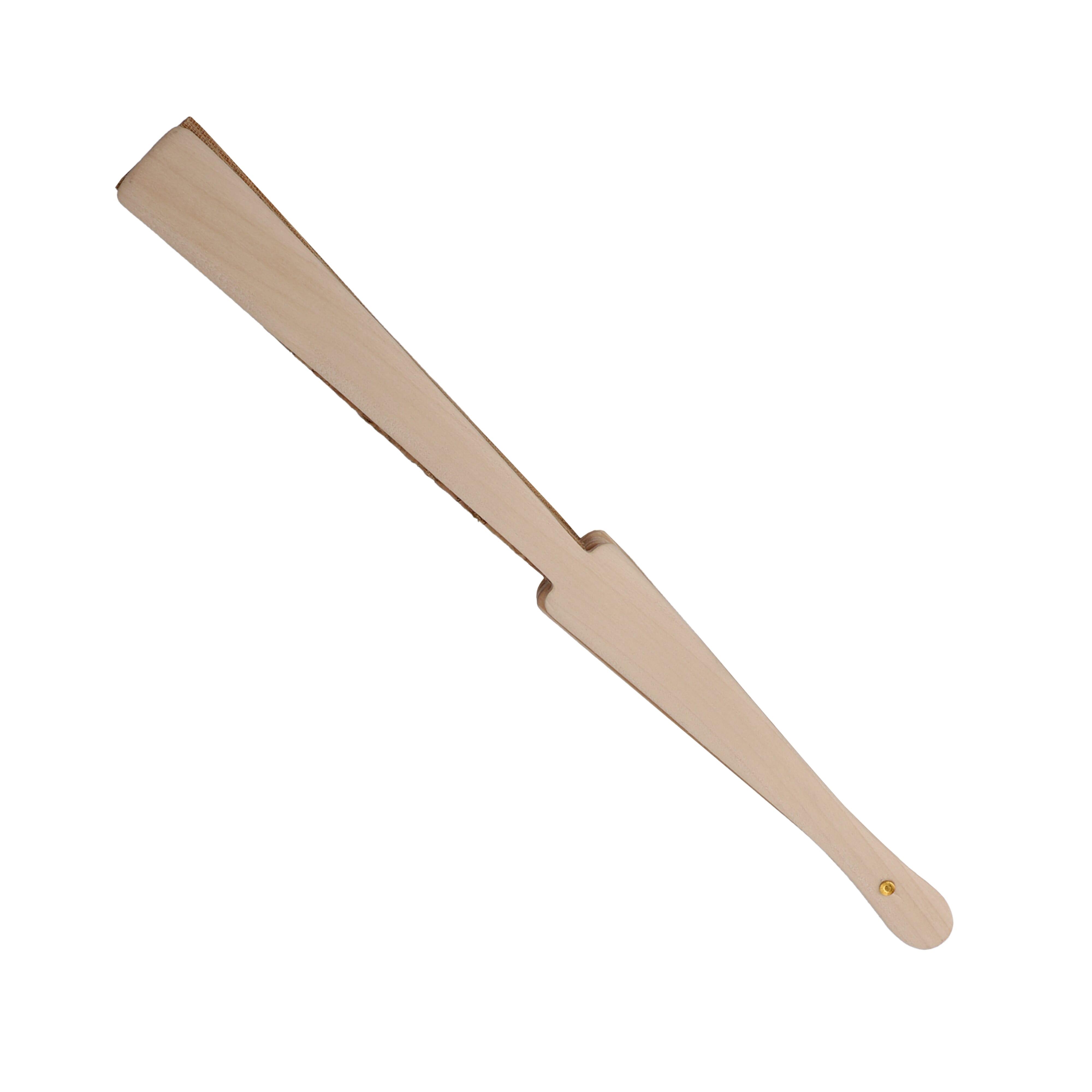 Fächer aus Holz mit Korkgewebe