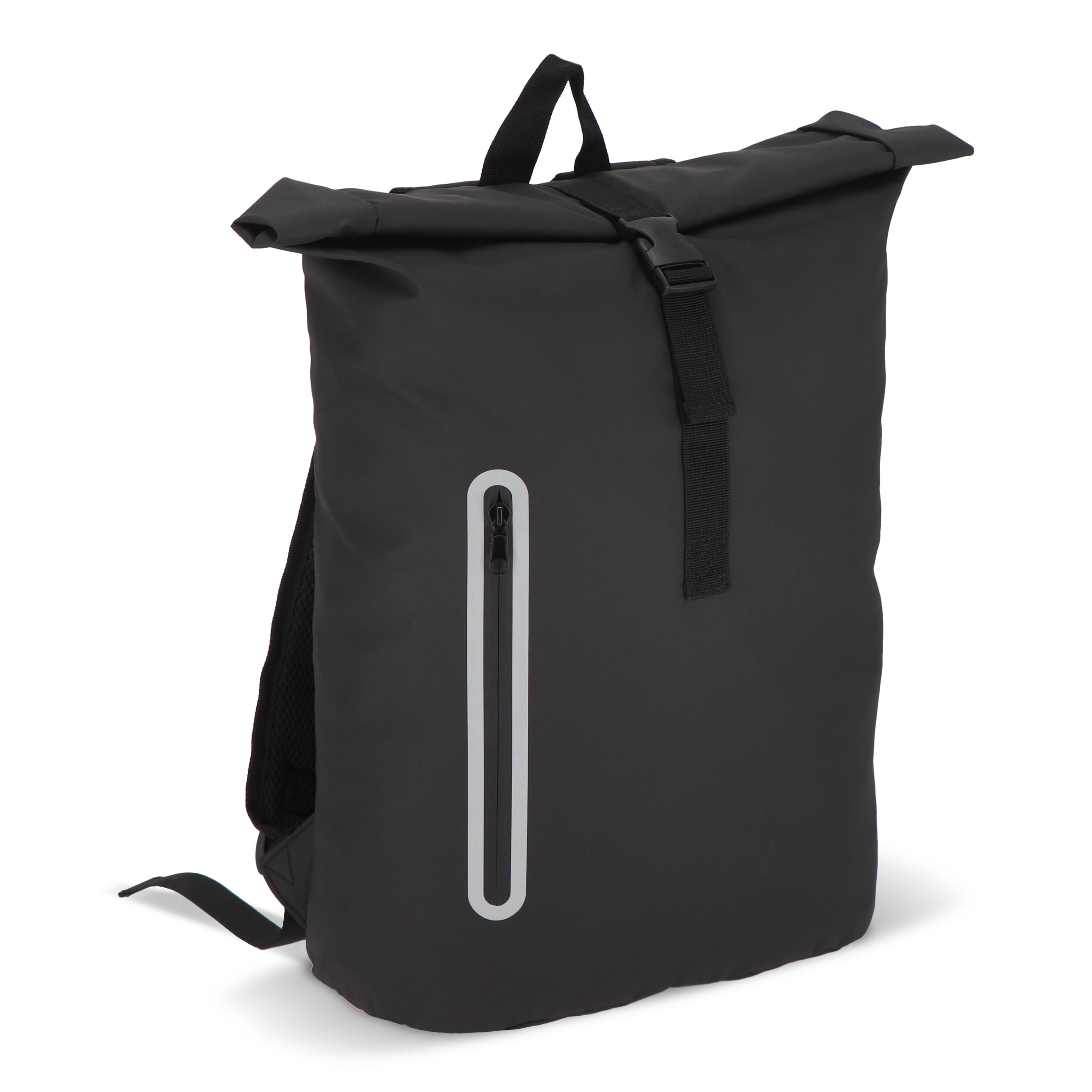 PU-beschichteter R-PET 600D Rolltop-Rucksack 20L