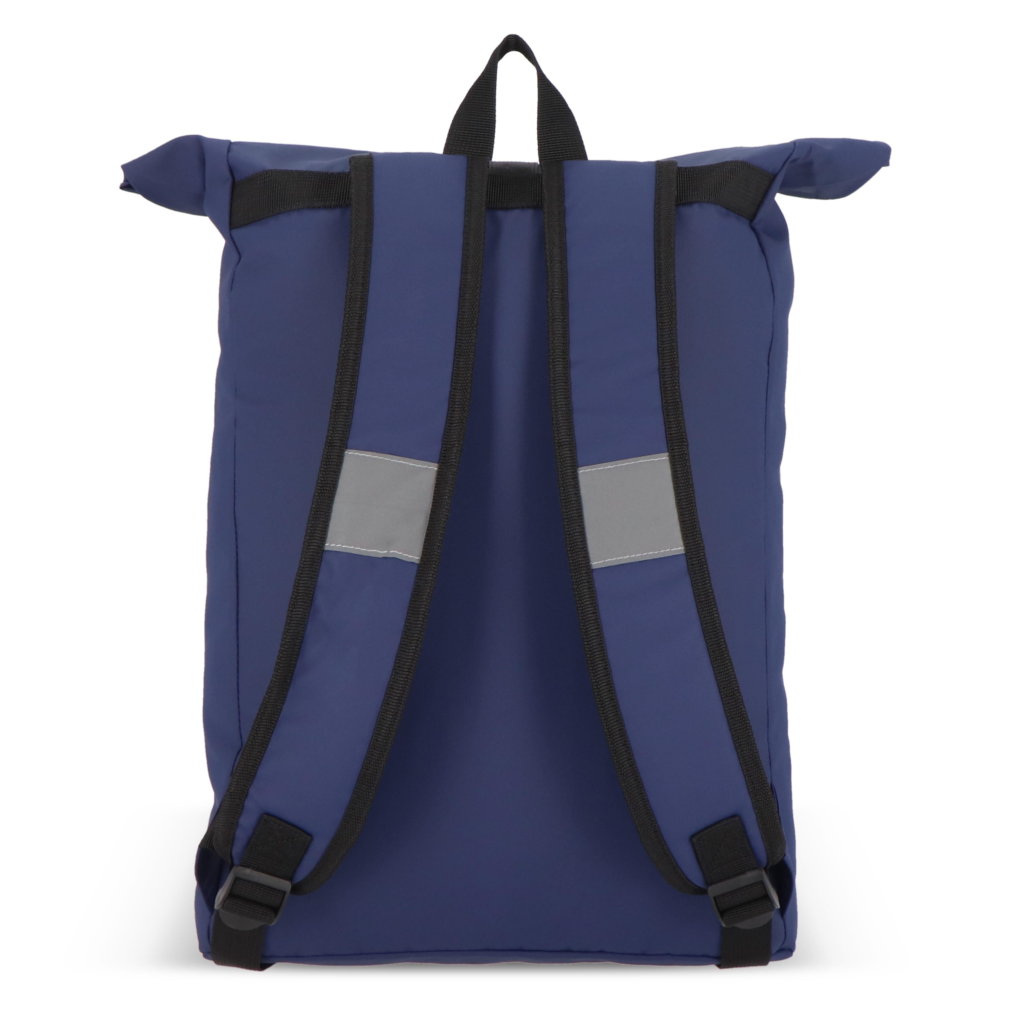 PU-beschichteter R-PET 600D Rolltop-Rucksack 20L