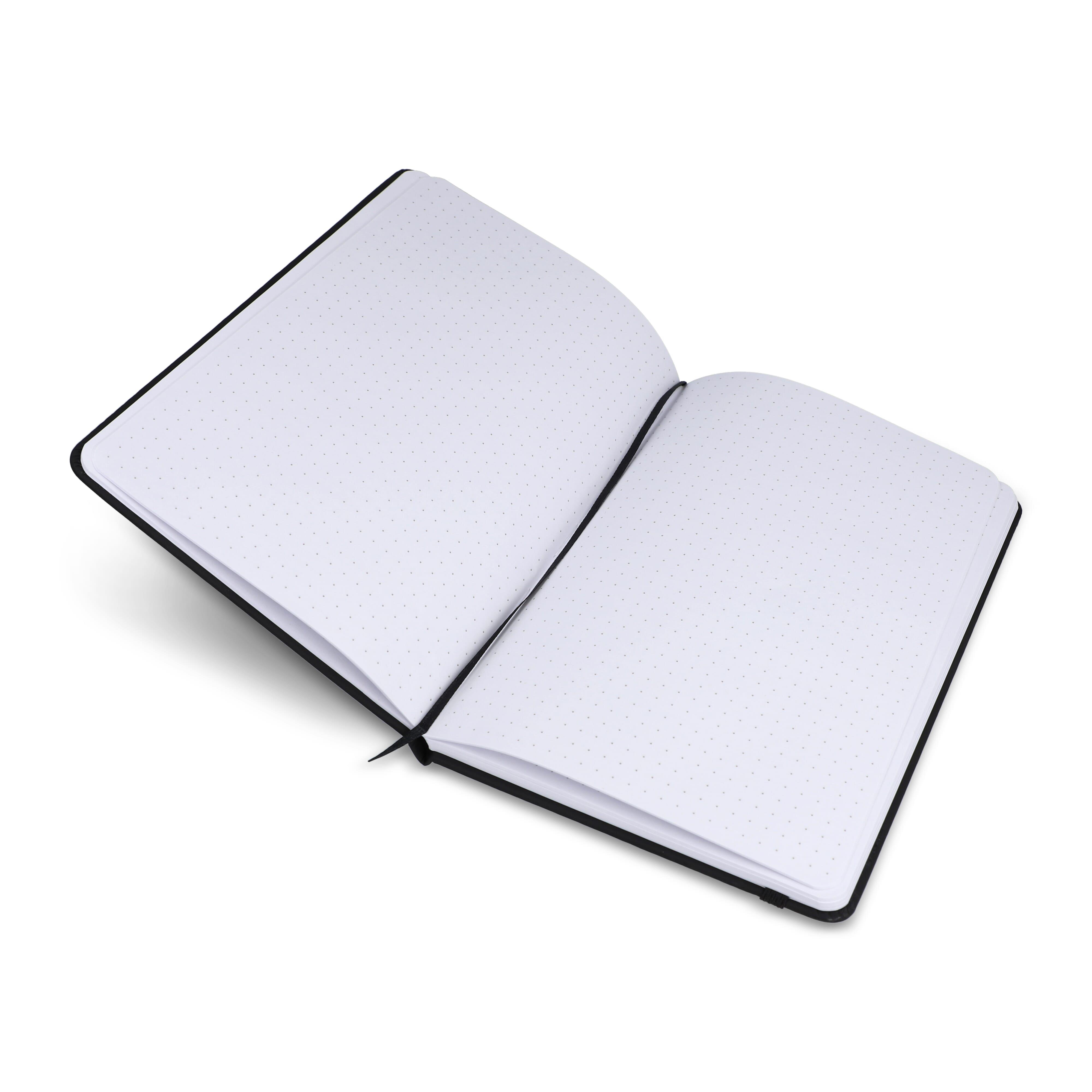 Notizbuch A5 PU mit Rasterpunktseiten