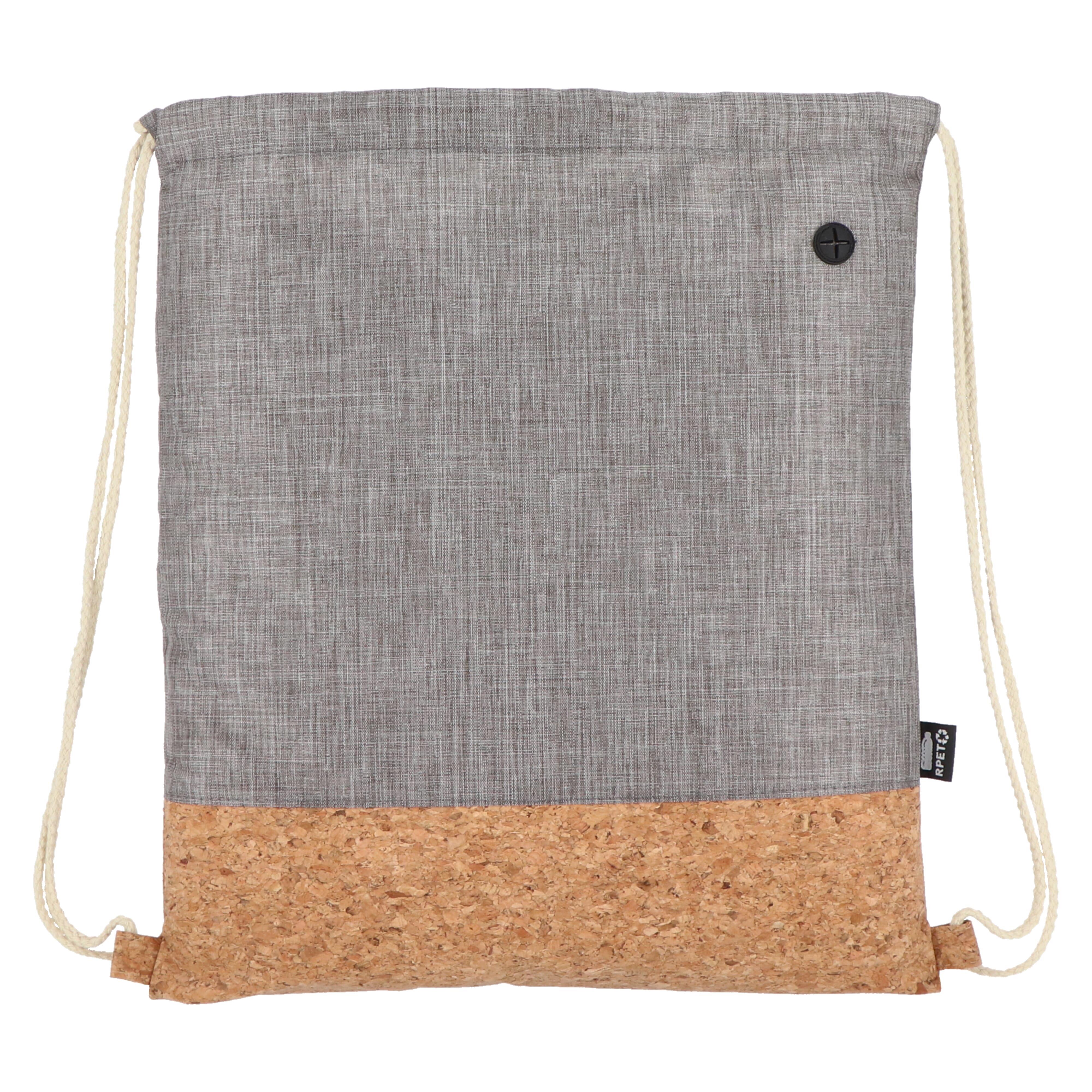 Kordelzugbeutel R-PET & Kork 35 x 40cm