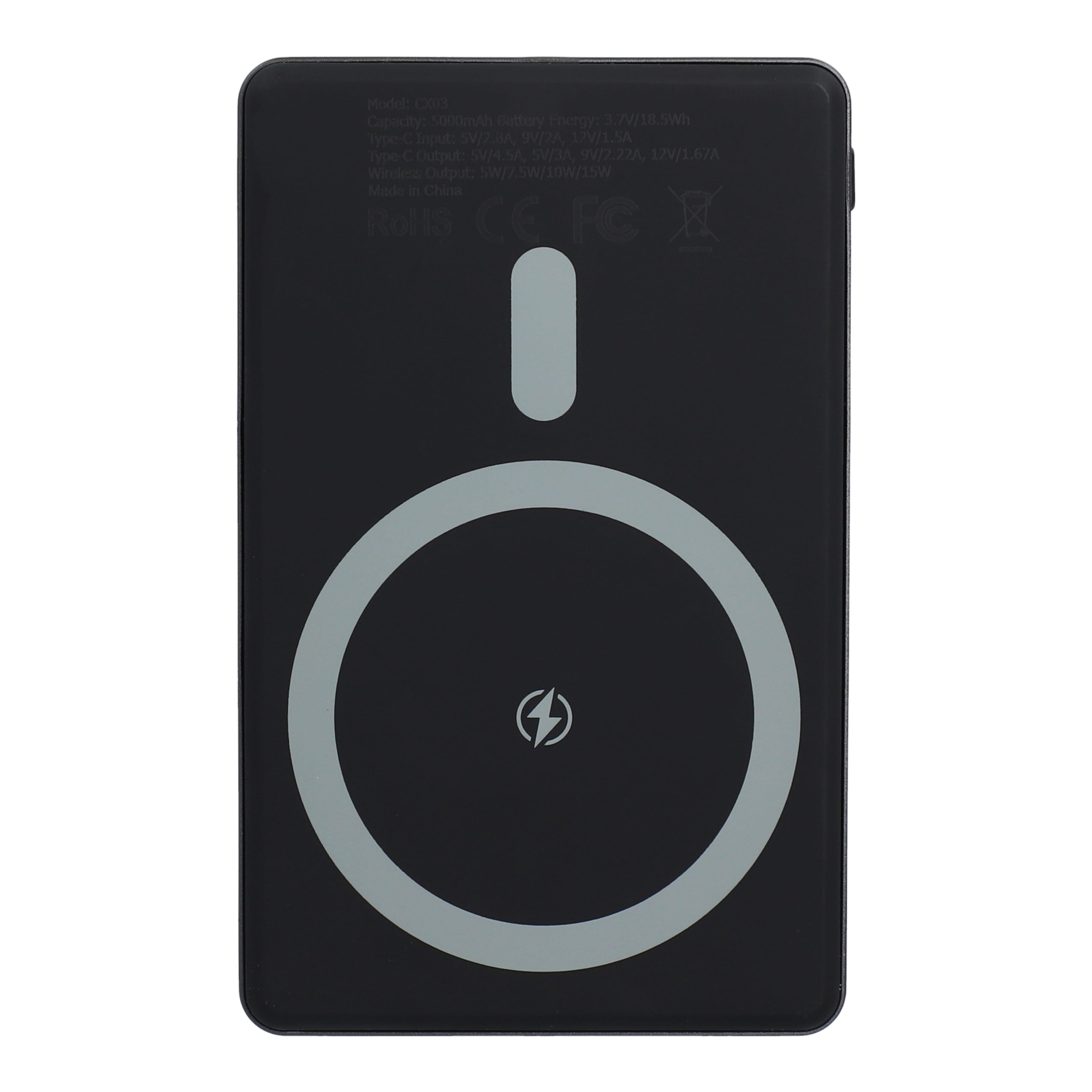 Nexus Wireless Powerbank Kompatibel mit MagSafe R-ABS 5000 mAh