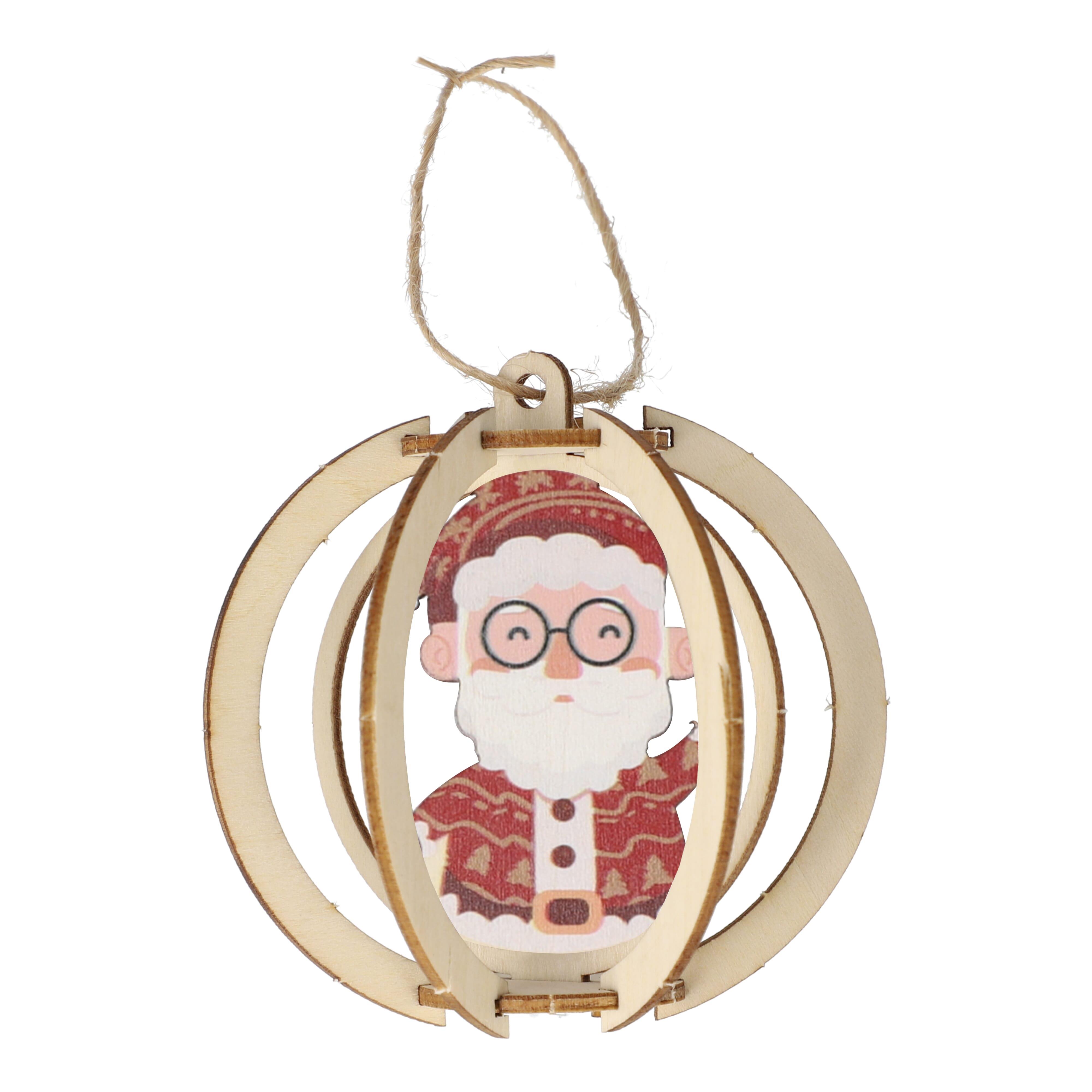 InSideOut Weihnachtsschmuck aus Holz 3er-Set