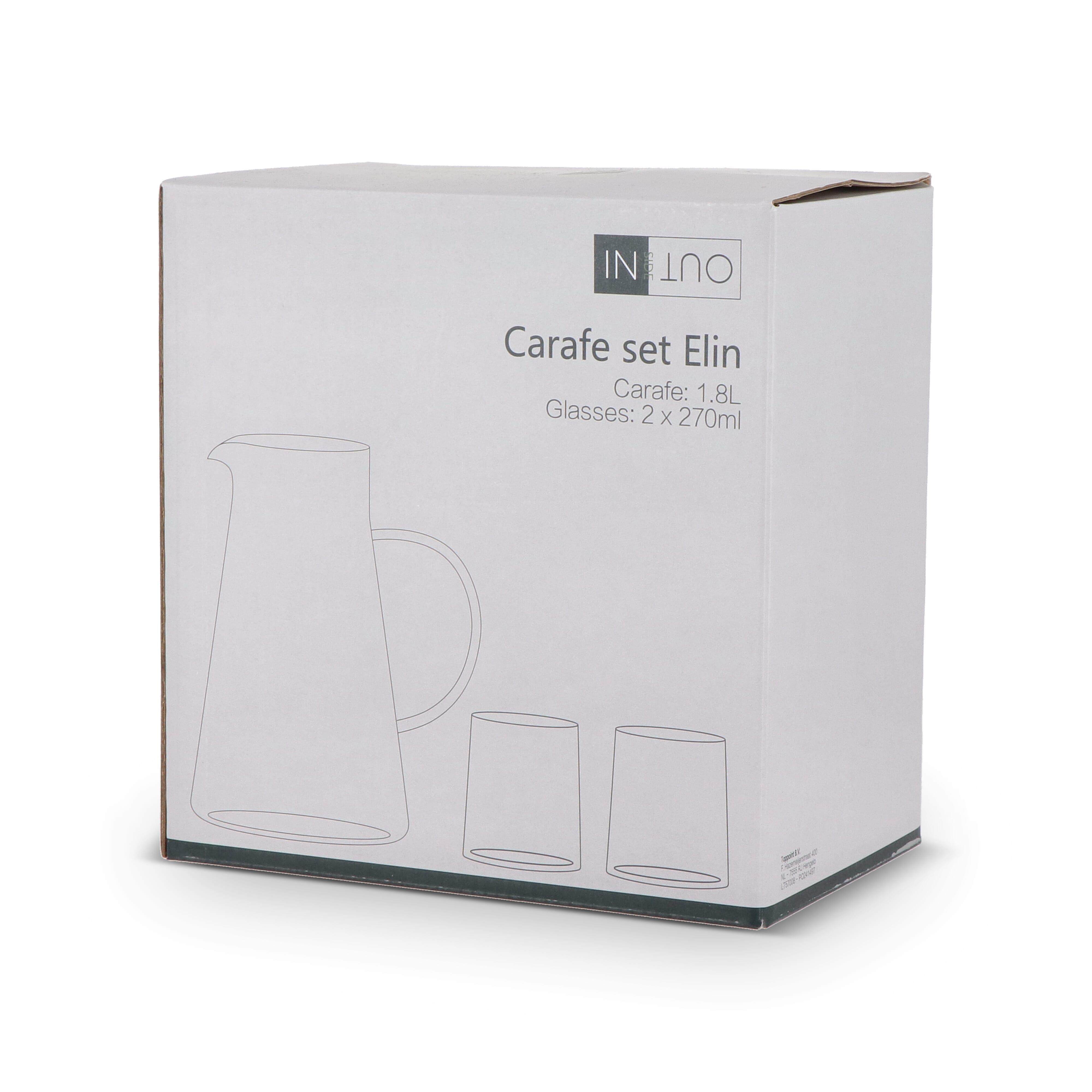InSideOut Karaffe Elin mit 2 Gläsern
