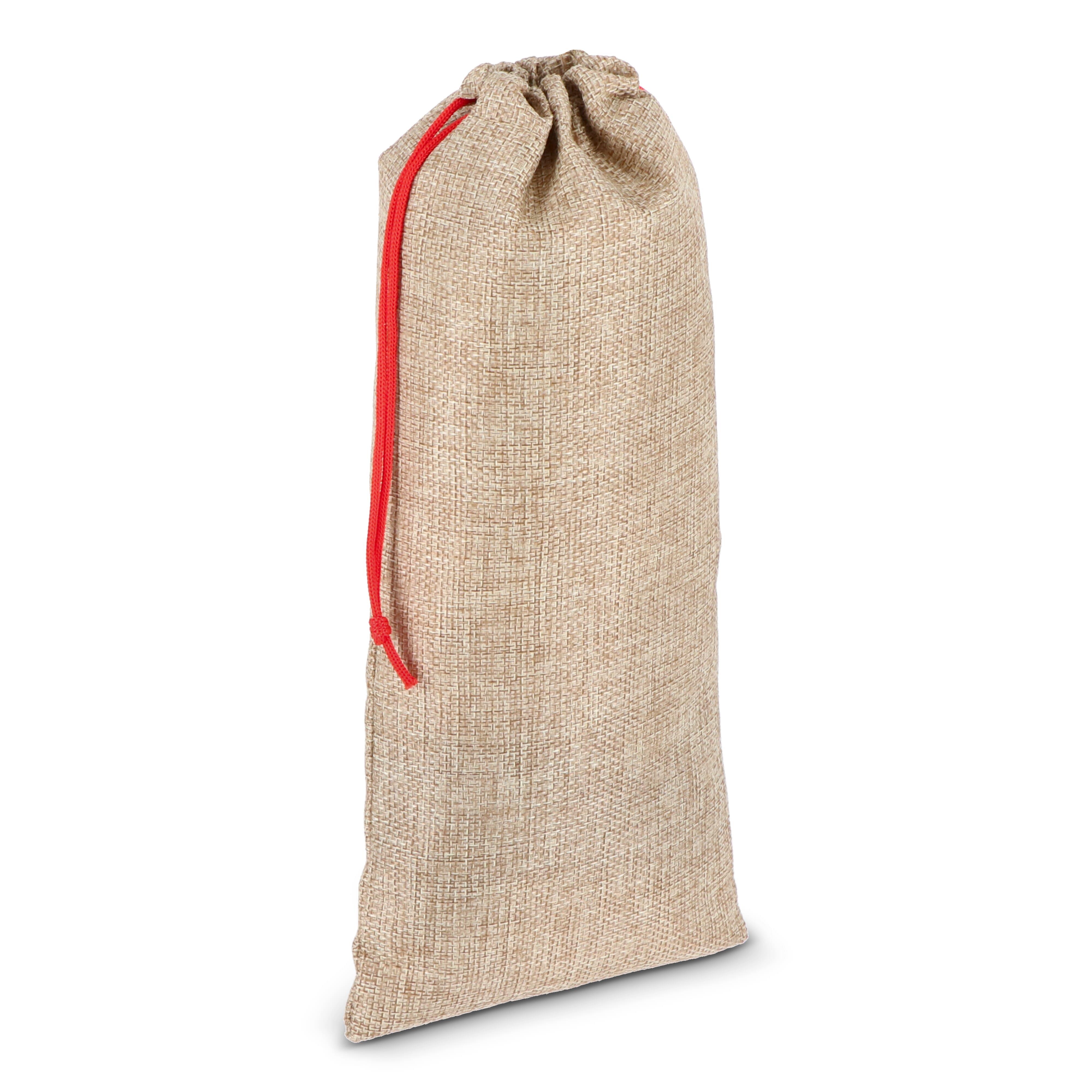 Flaschenetui im Jute-Stil 14 x 34 cm