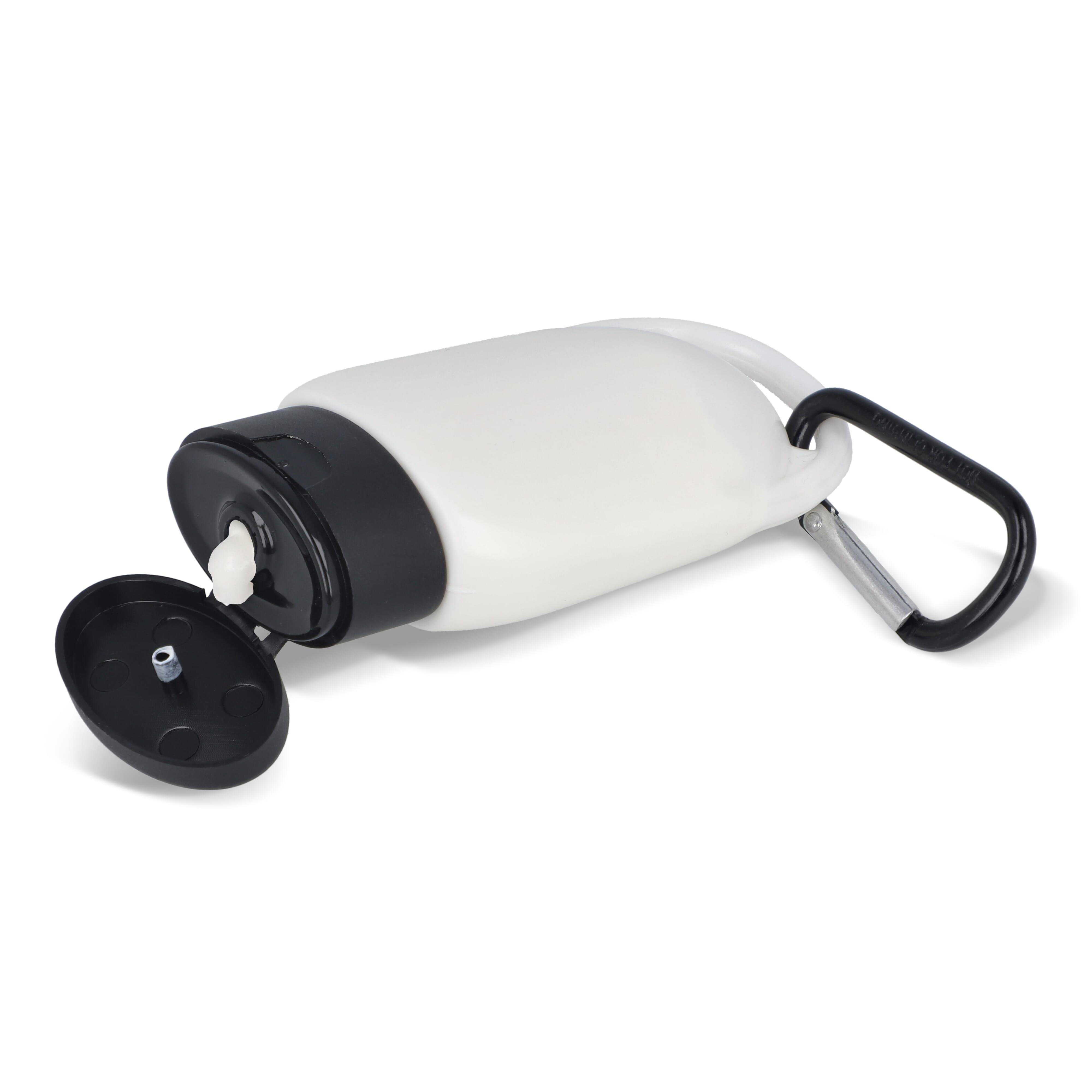 Sonnenschutzlotion mit Karabiner SPF30 aus recyceltem Material