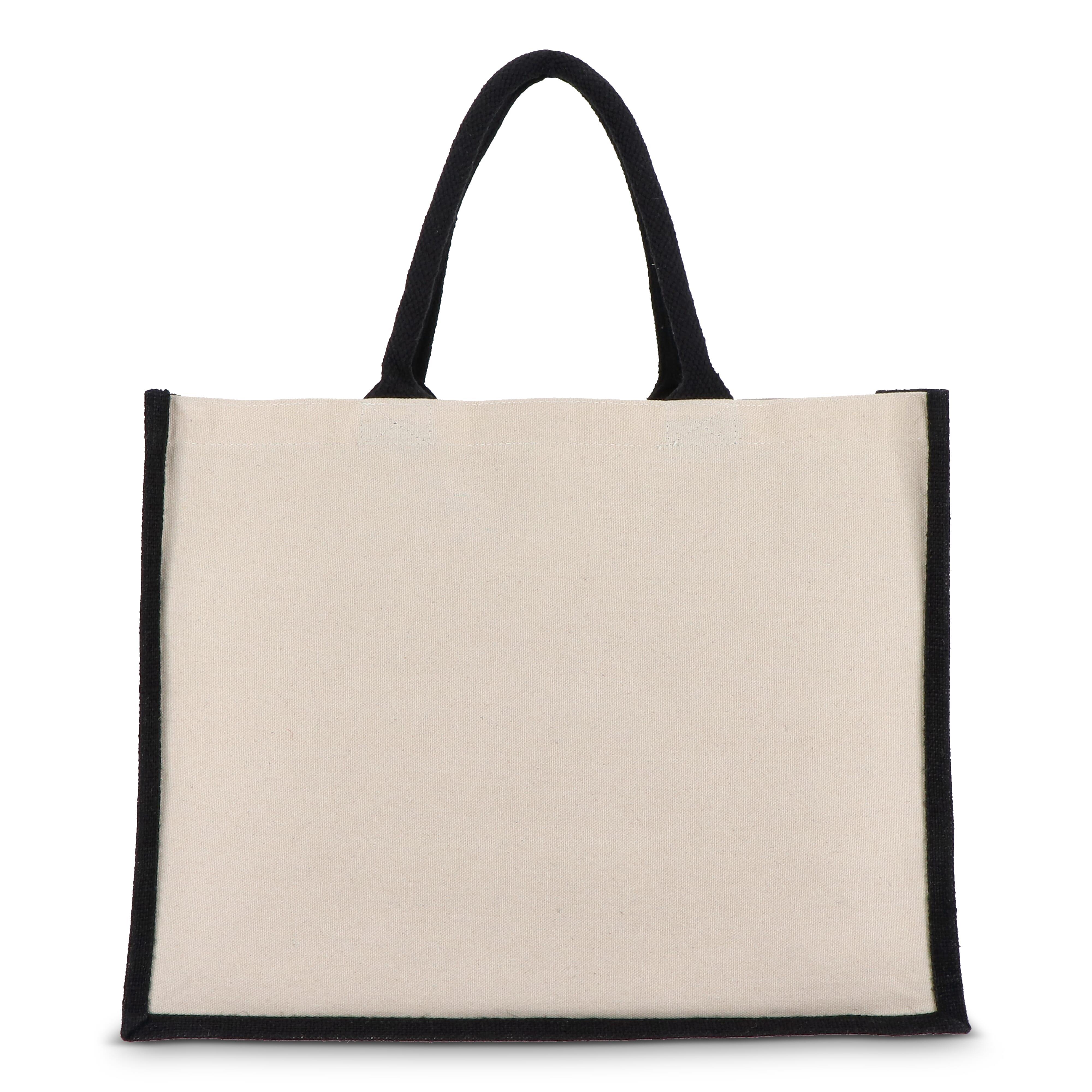 Jute-Baumwolle Tragetasche OEKO-TEX® 42,5 x 19 x 32cm 320g/m²
