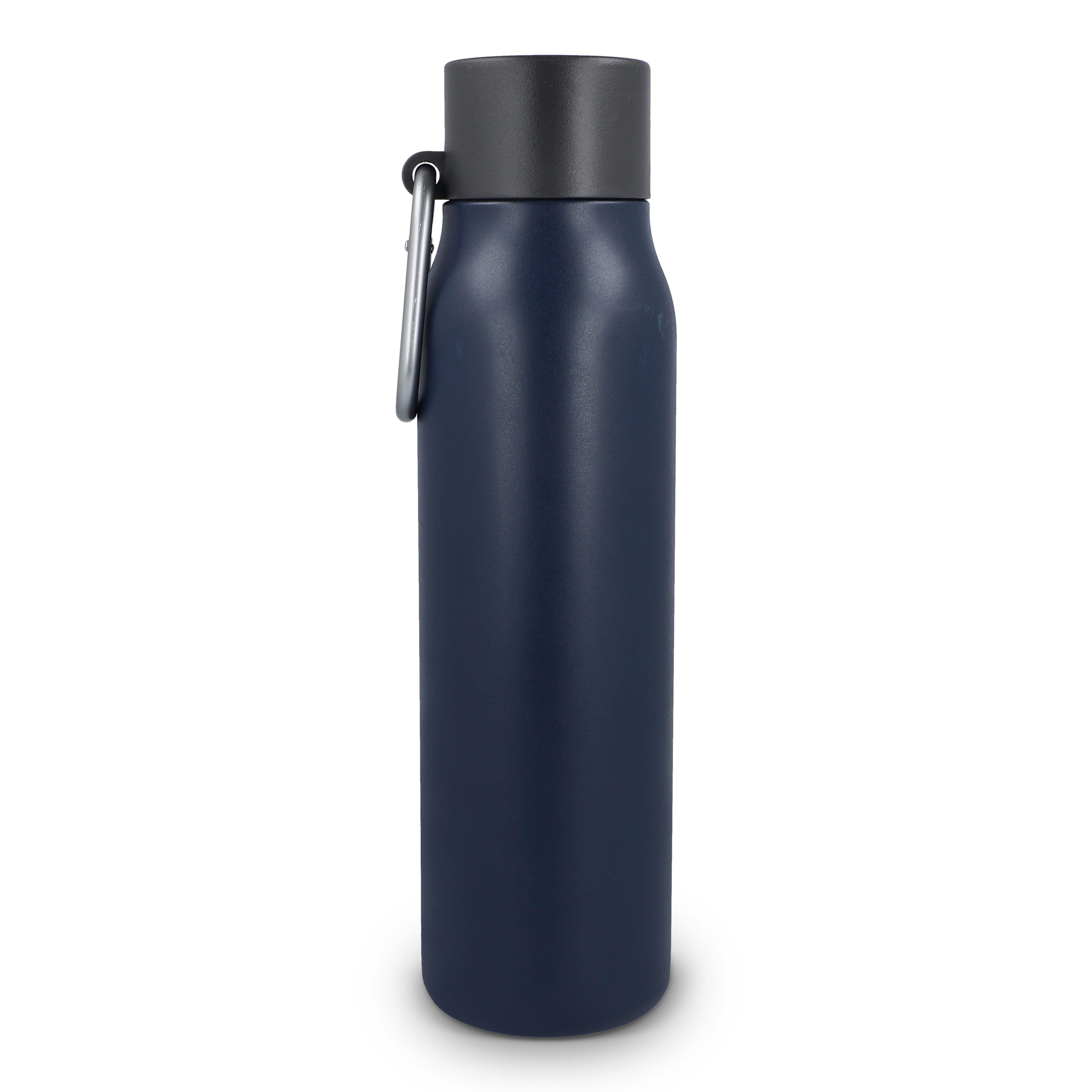 Karabiner mattierte Isolierflasche 600 ml