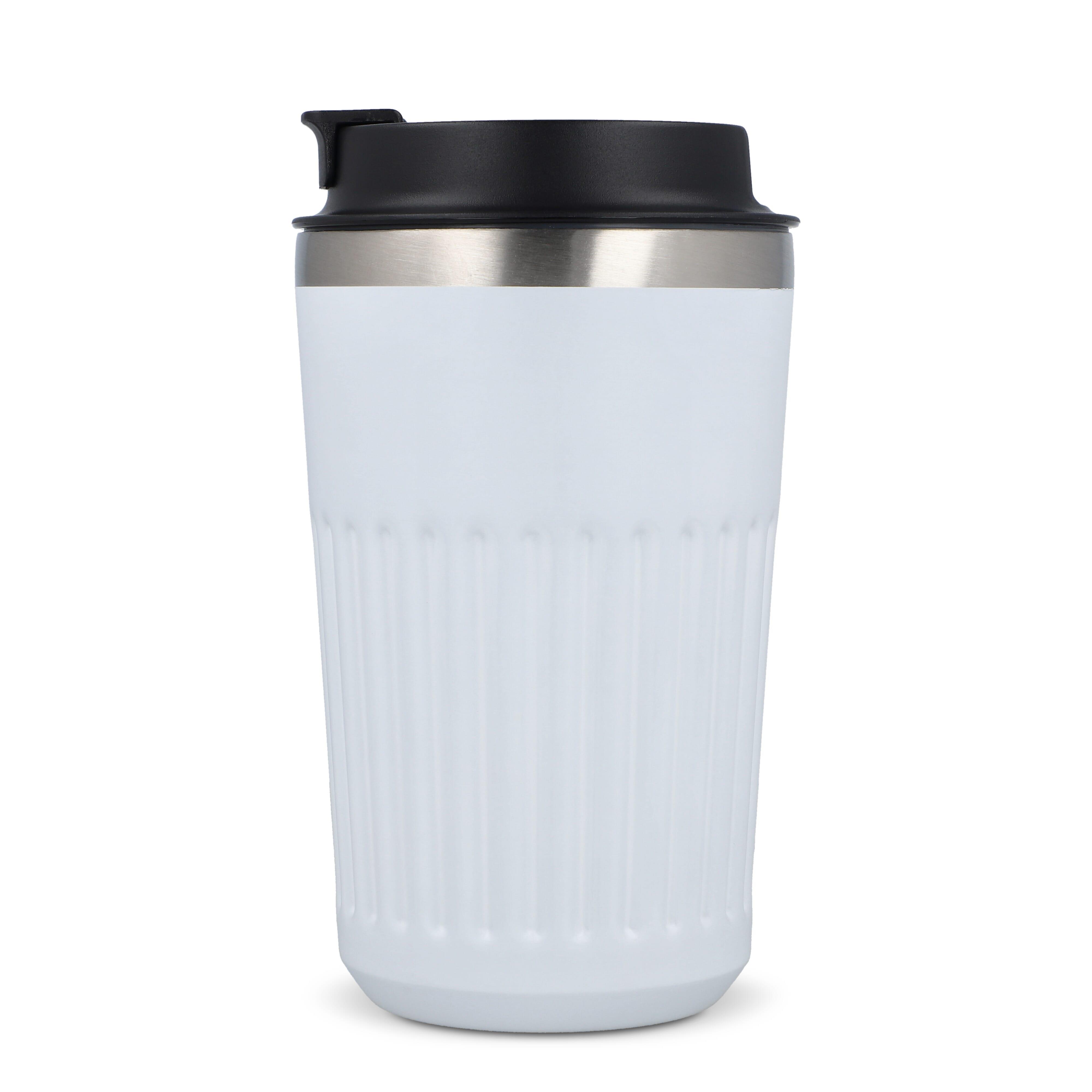 Recycelter Edelstahl-Thermobecher für Kaffee zum Mitnehmen, 400 ml