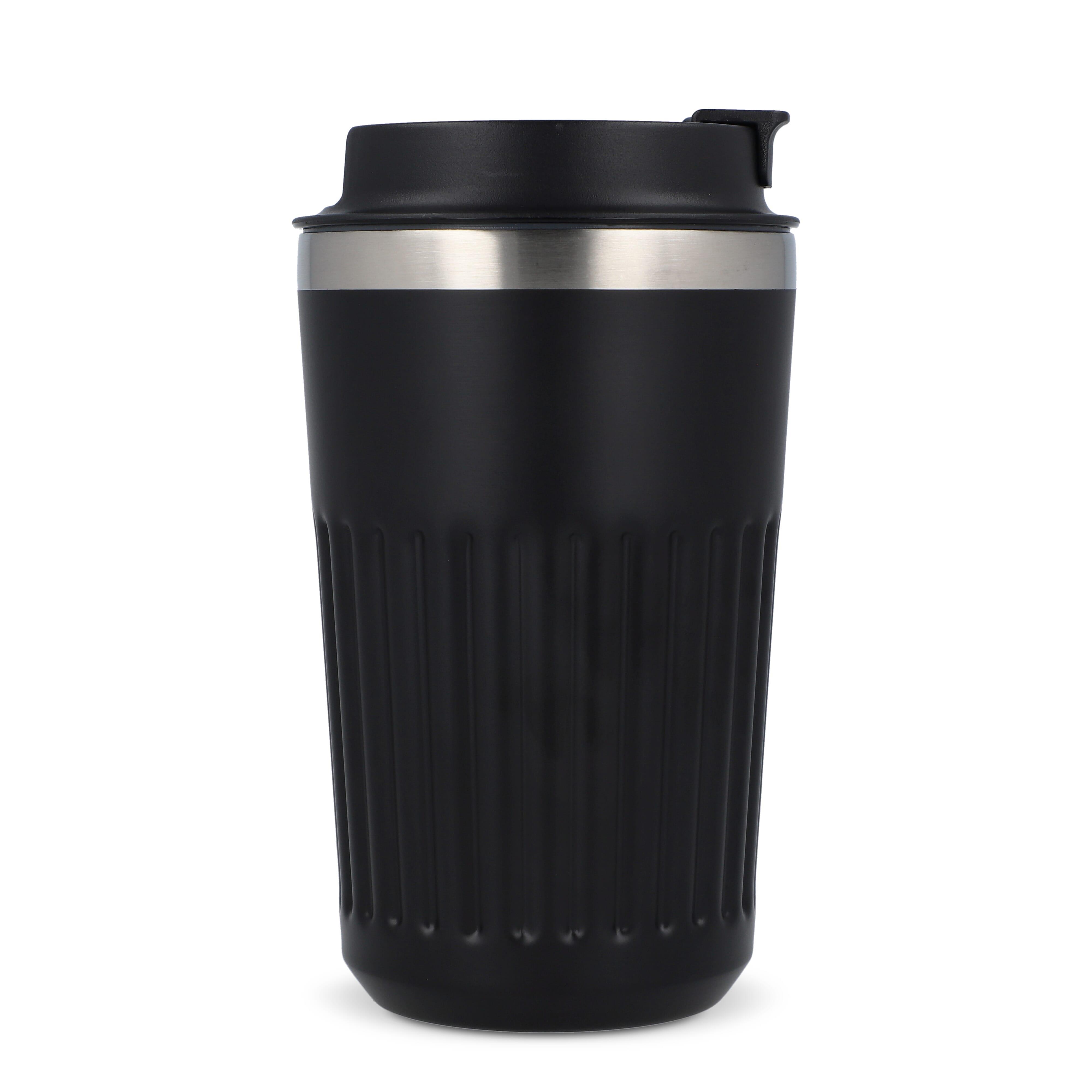 Recycelter Edelstahl-Thermobecher für Kaffee zum Mitnehmen, 400 ml