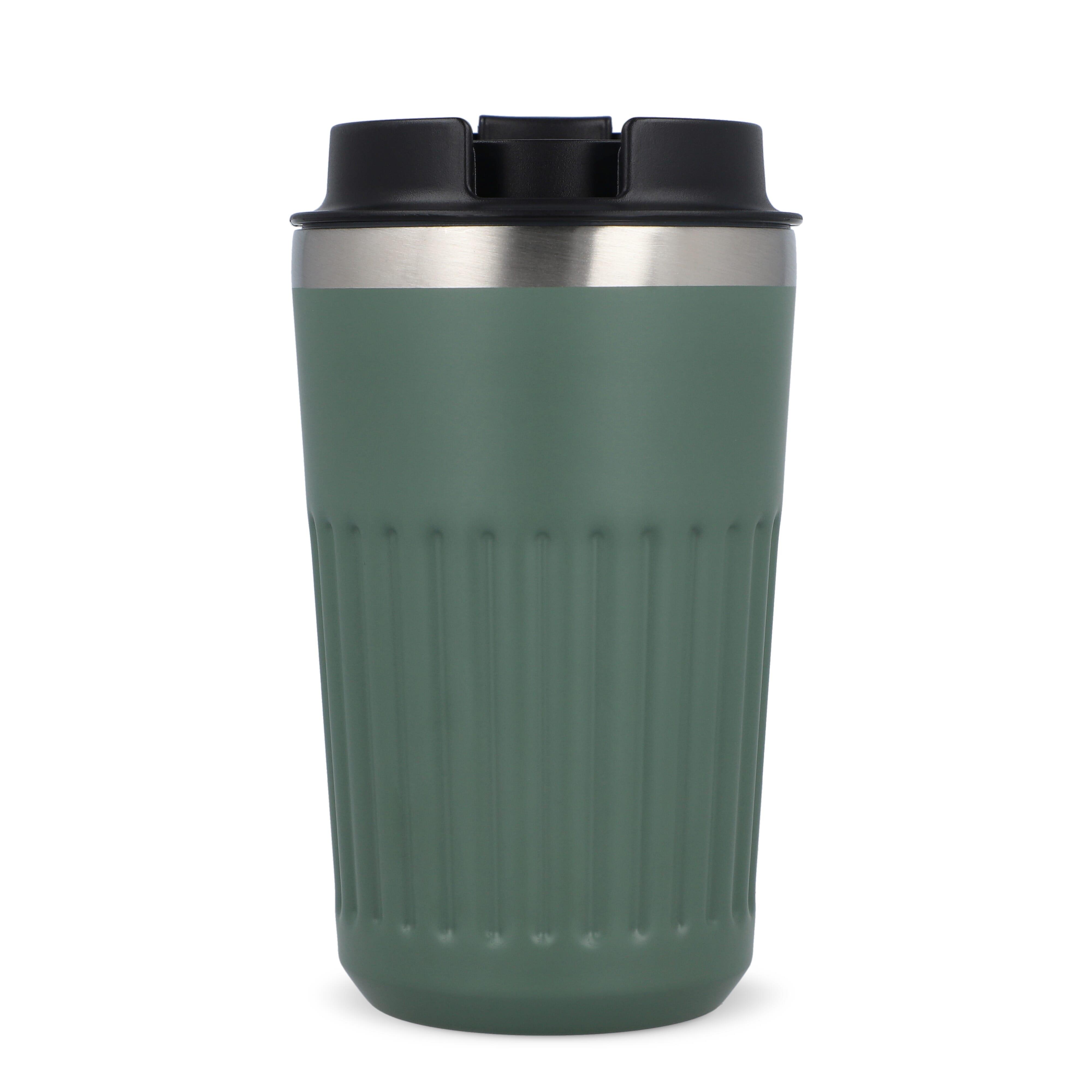 Recycelter Edelstahl-Thermobecher für Kaffee zum Mitnehmen, 400 ml