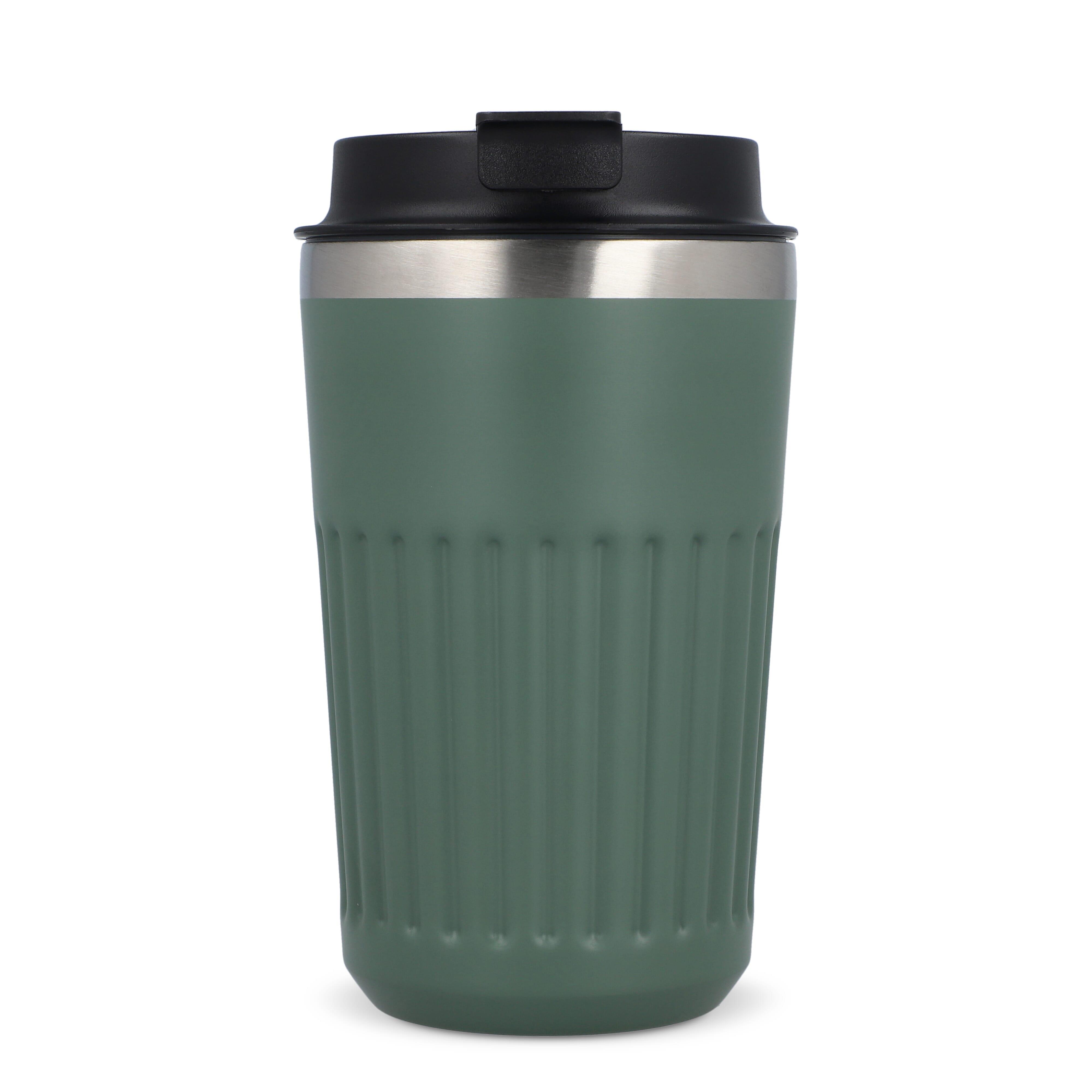 Recycelter Edelstahl-Thermobecher für Kaffee zum Mitnehmen, 400 ml
