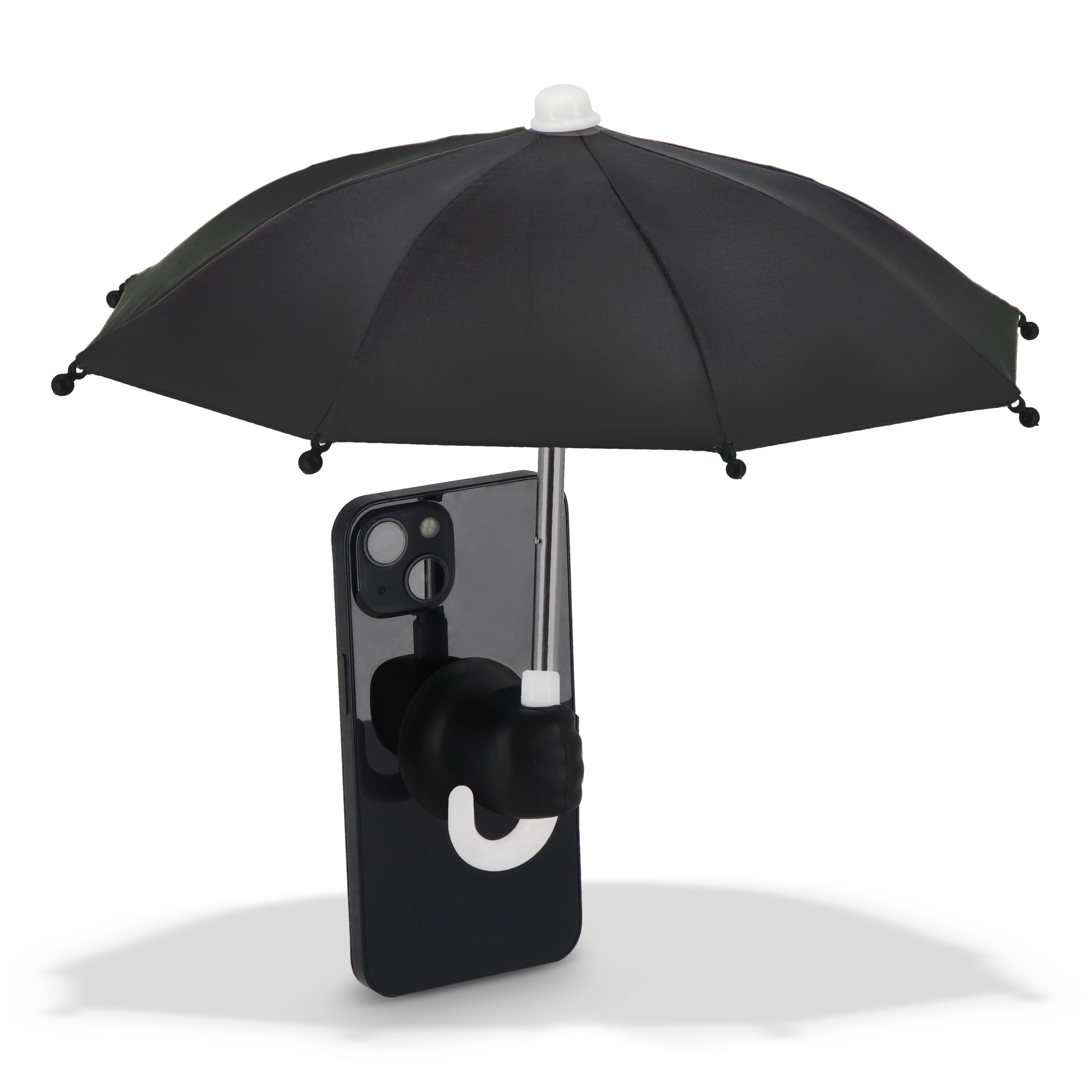 Telefon-Regenschirm mit Saugnapfhalterung