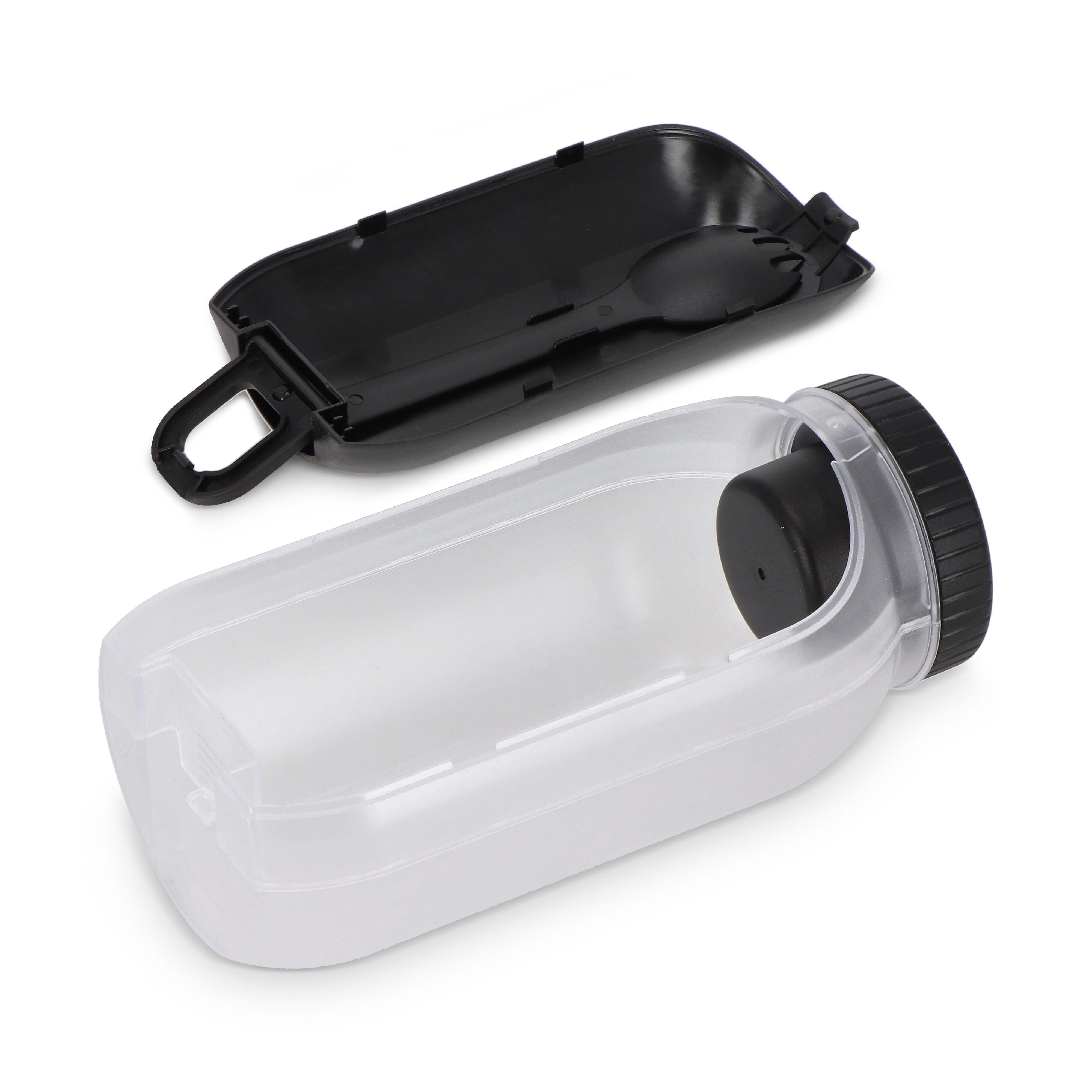 All-in-One-Lunchbox mit Soßenfach und Löffel-Gabel