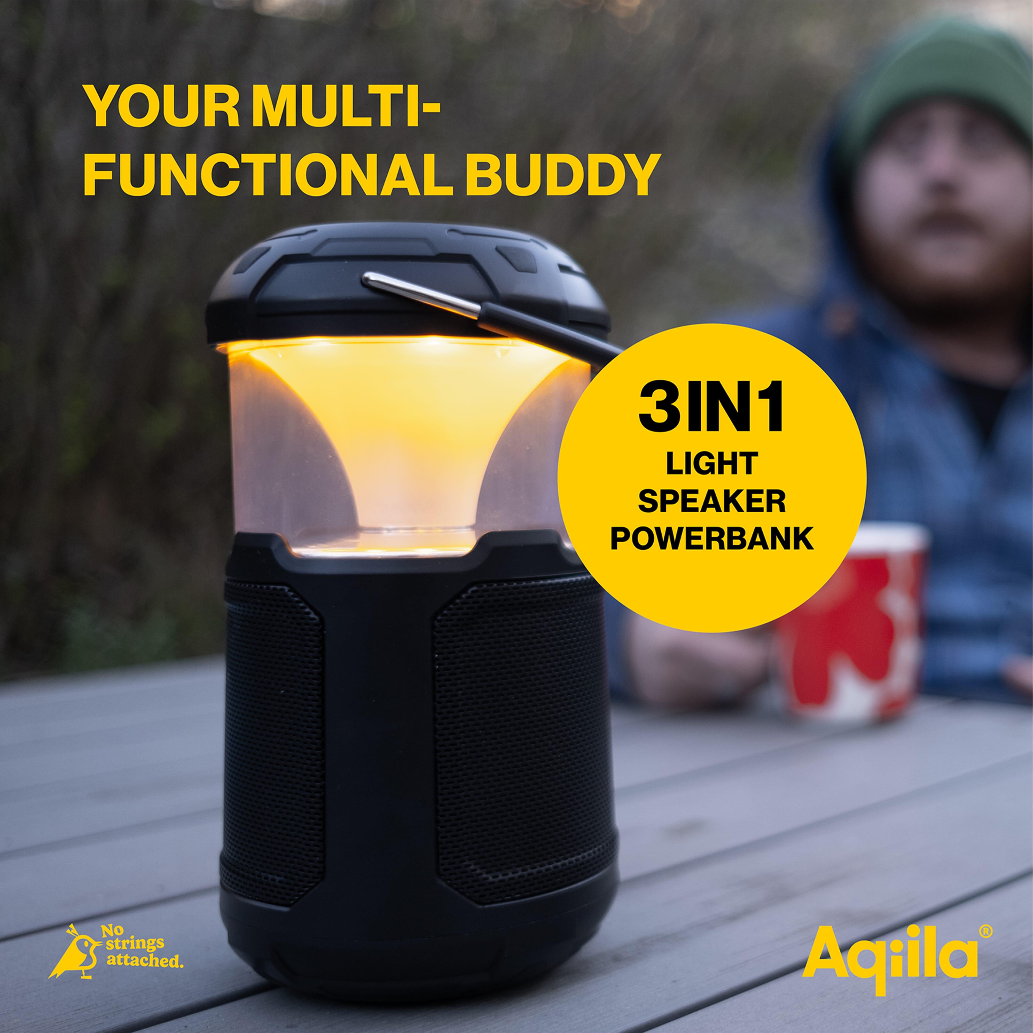 Aqiila Soundbird B10 Bluetooth-Lautsprecher mit Beleuchtung und Powerbank