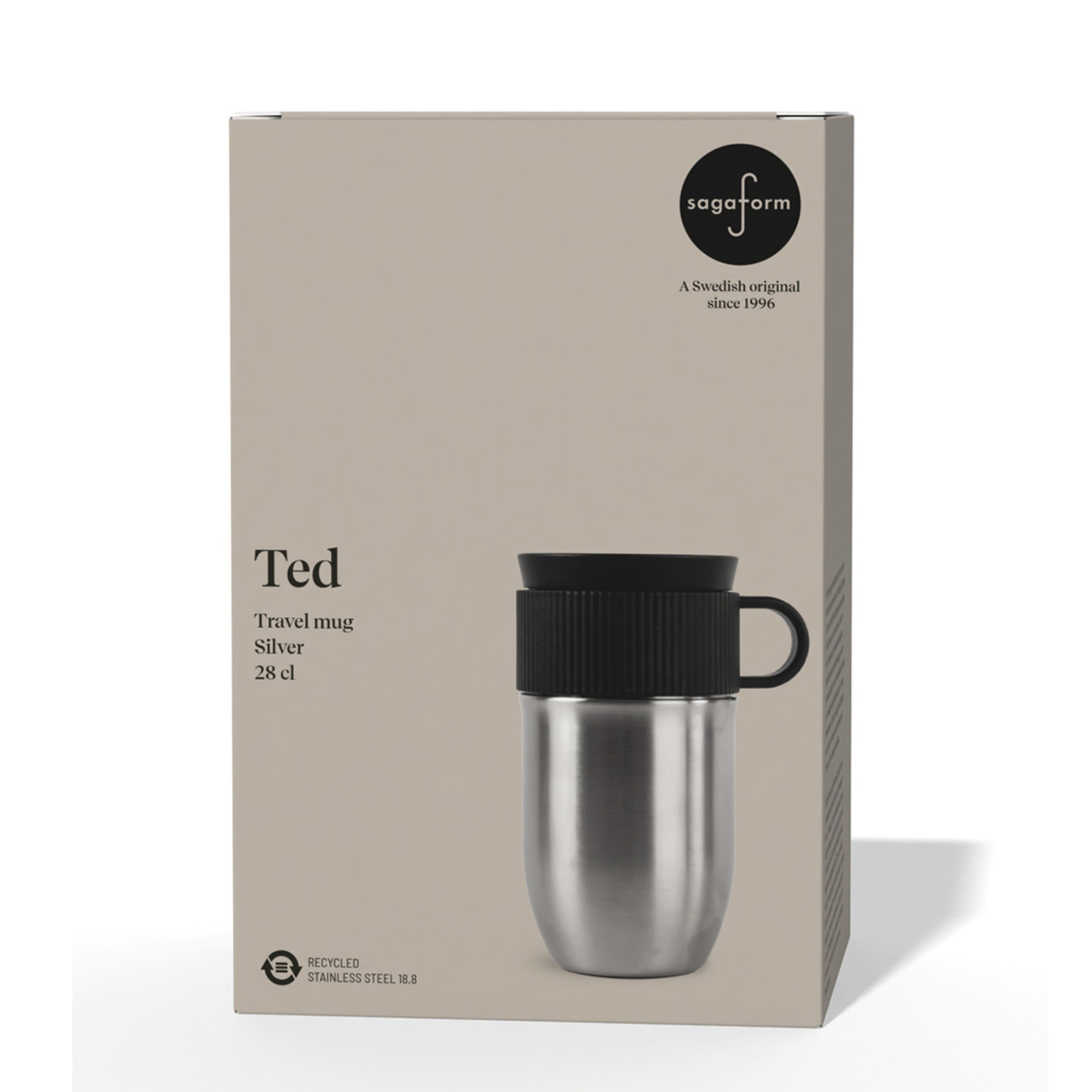 Sagaform Ted isolierter Becher, 280ml auslaufsicher und spülmaschinenfest