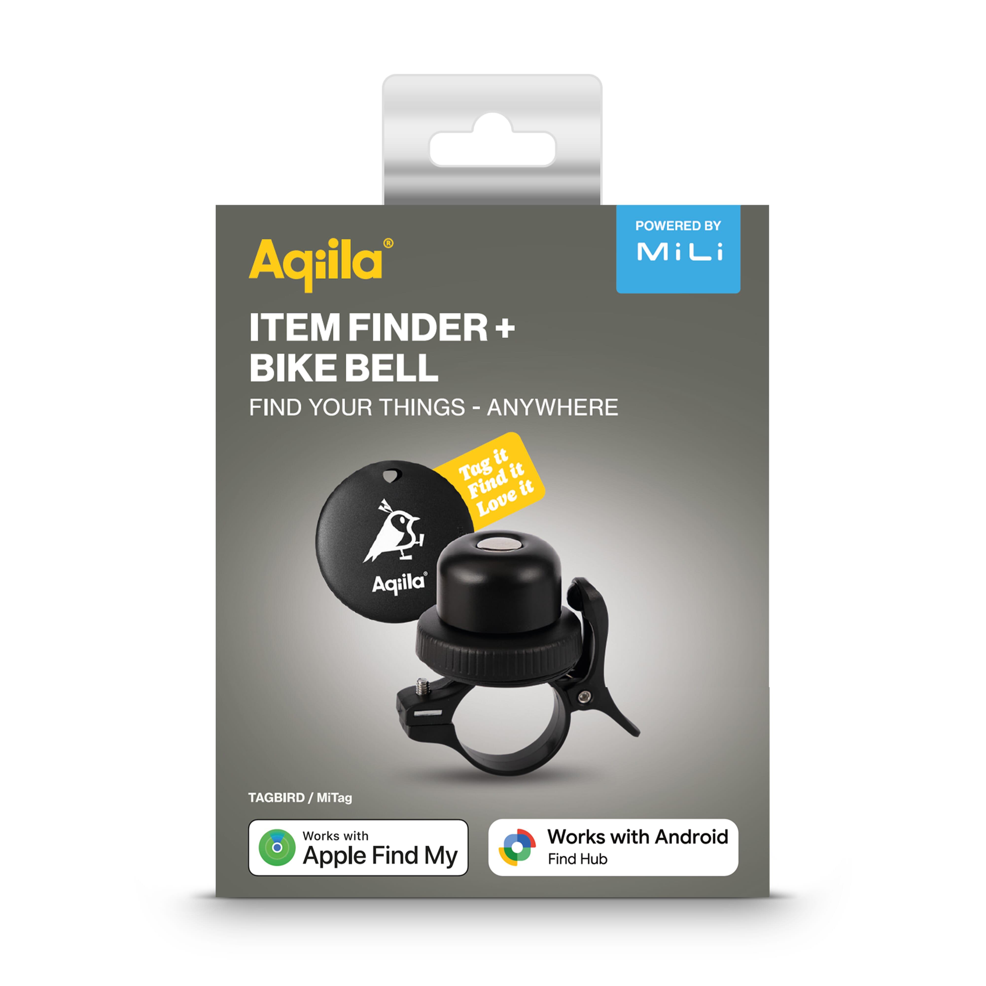 Aqiila Tagbird – Fahrradklingel mit wasserdichter Smartfinder