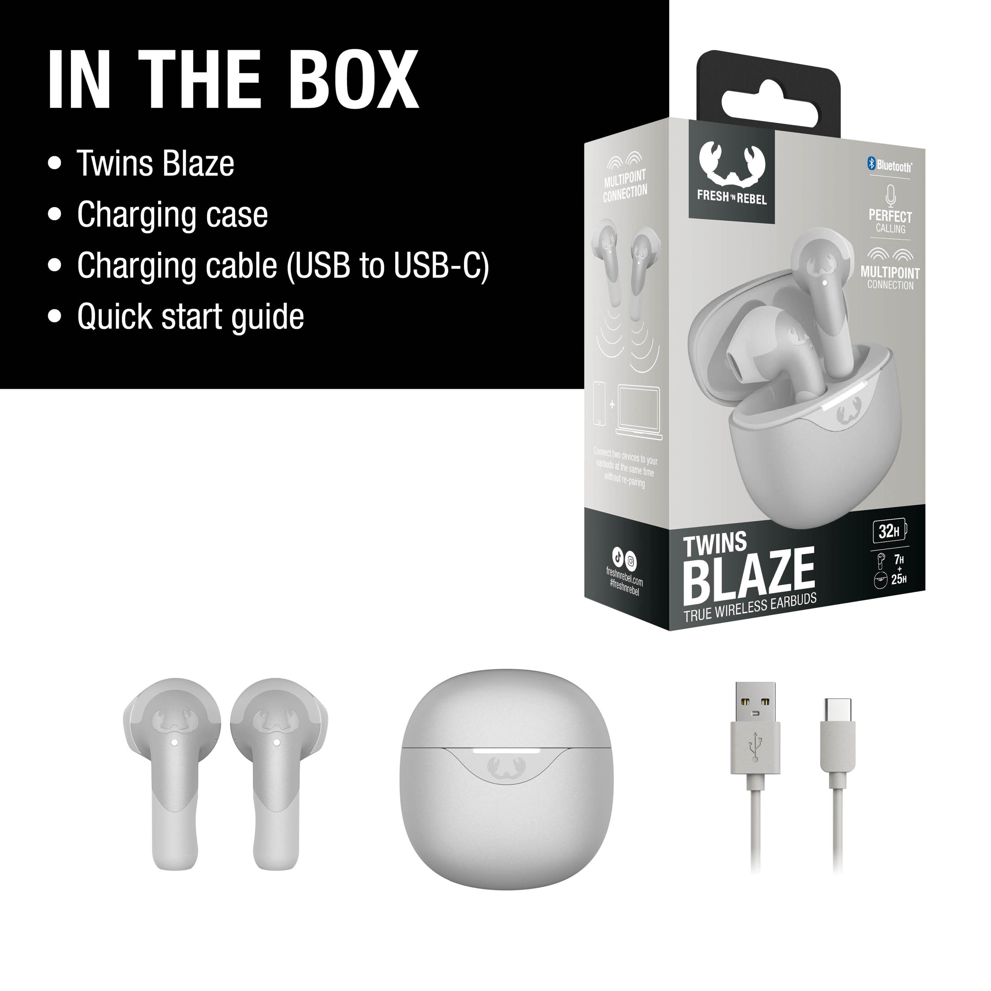 3TW2200 I Fresh ´n Rebel Twins Blaze - True Wireless earbuds with ENC
