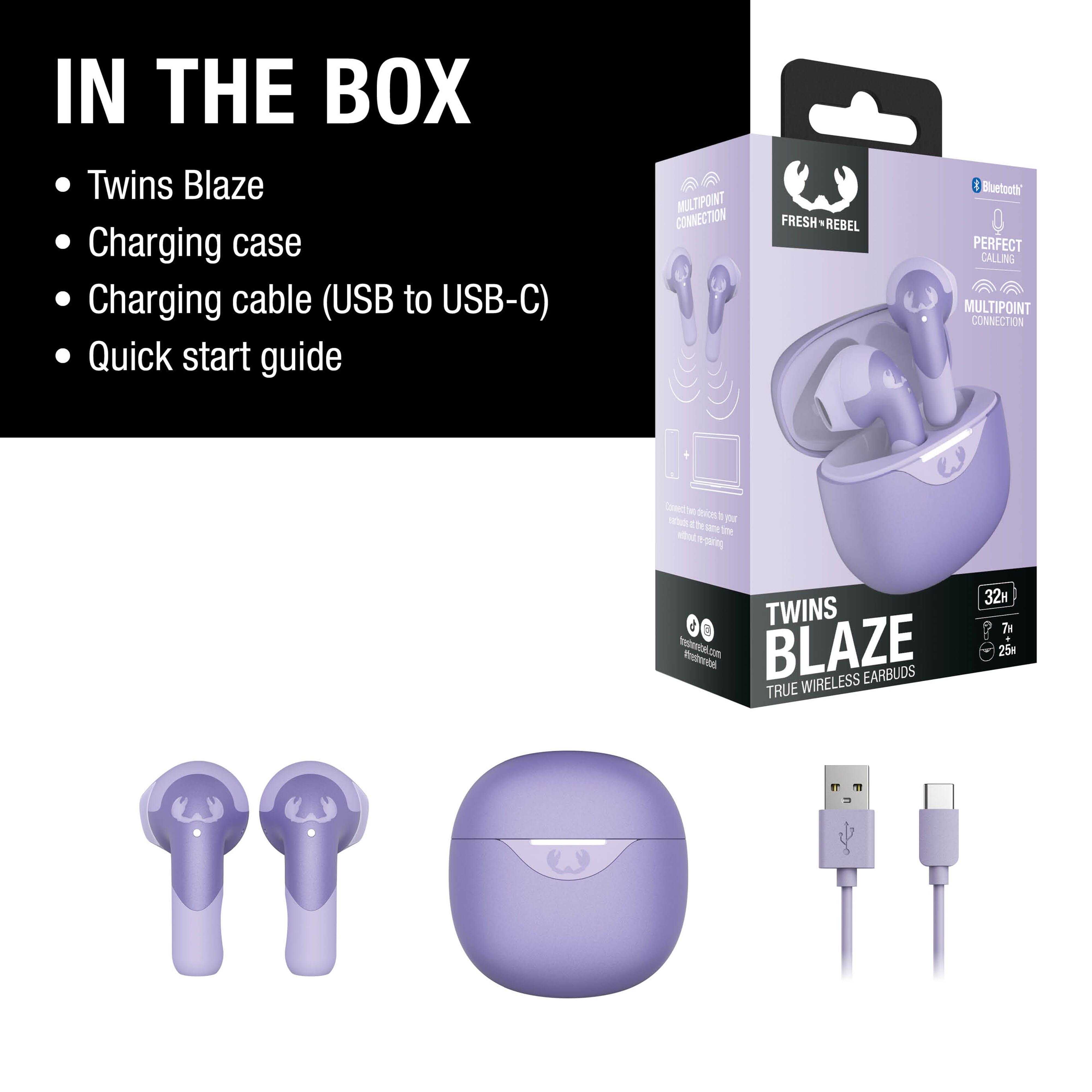 3TW2200 I Fresh ´n Rebel Twins Blaze - True Wireless earbuds with ENC