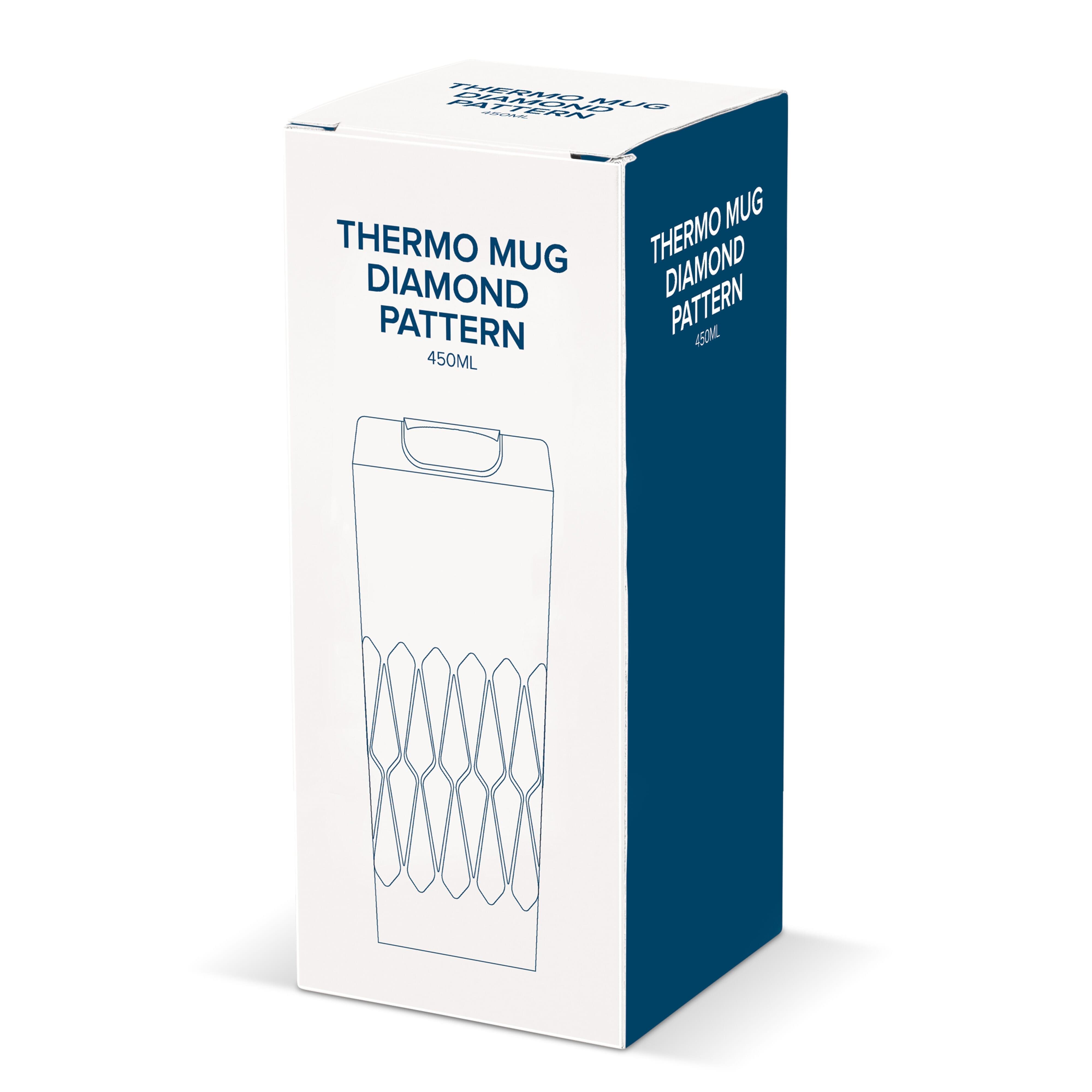 Isolierbecher Diamantenmuster 450ml