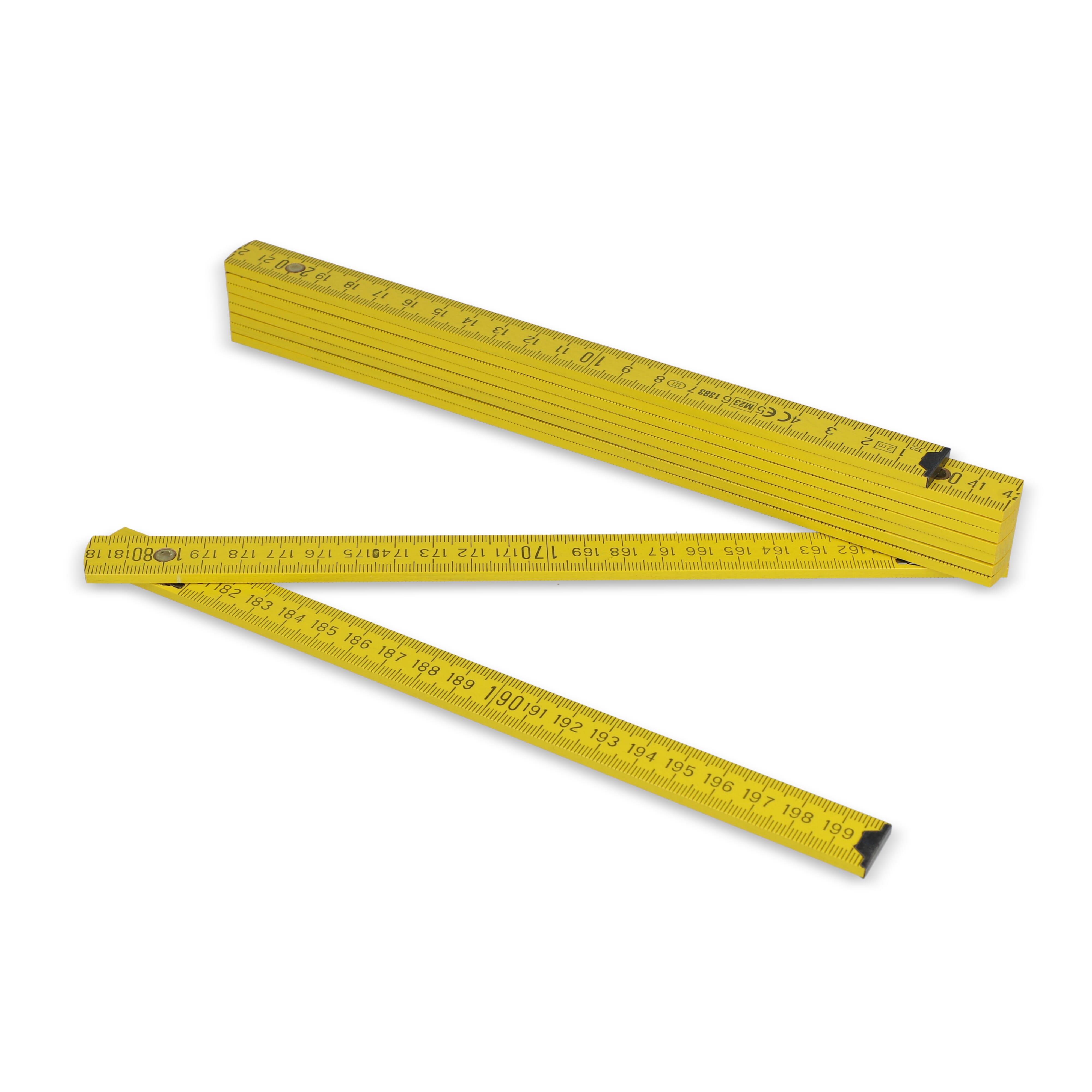 Zollstock Holz 2m Premium lackiert