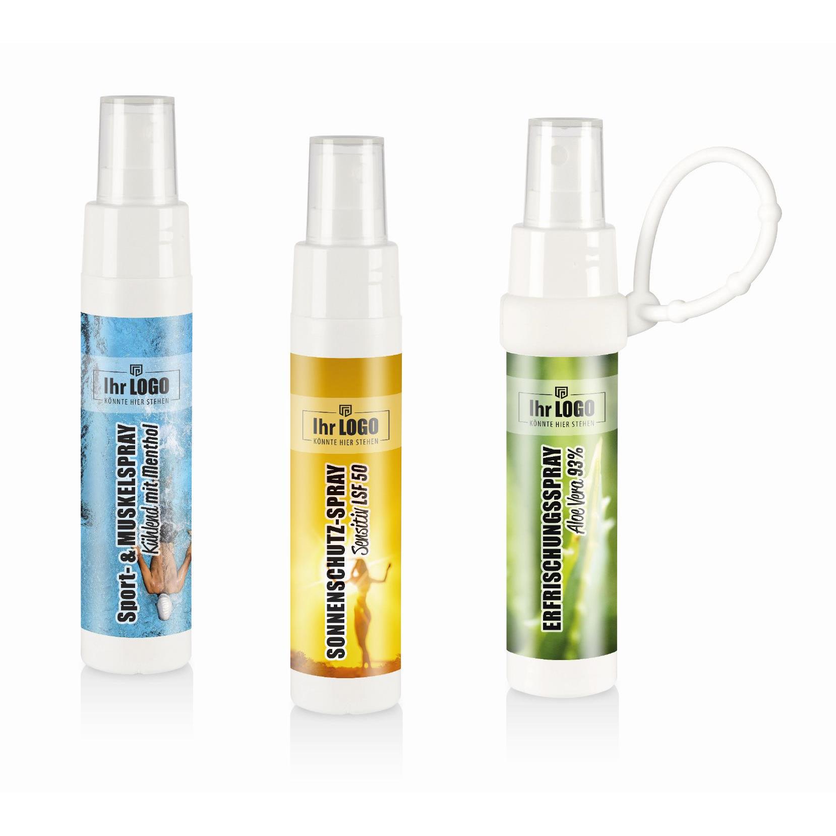 Handreinigungsspray in 50 ml Sprayflasche ´Slim´ - inkl. ´Loopi´