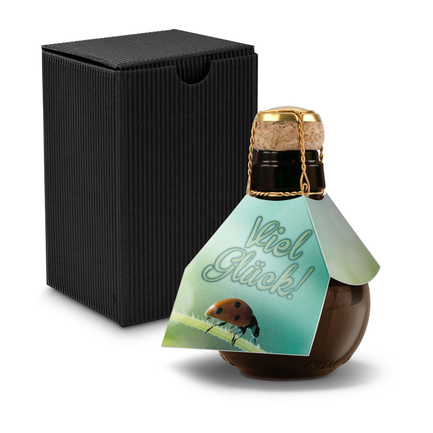 Origineller Sekt Viel Glück - im Geschenkkarton, 125 ml