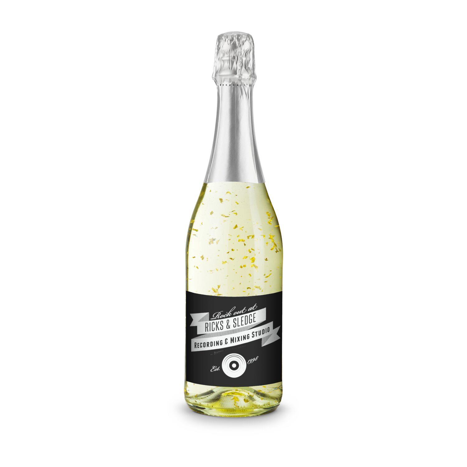 Golden Flakes - Flasche klar, 0,75 l