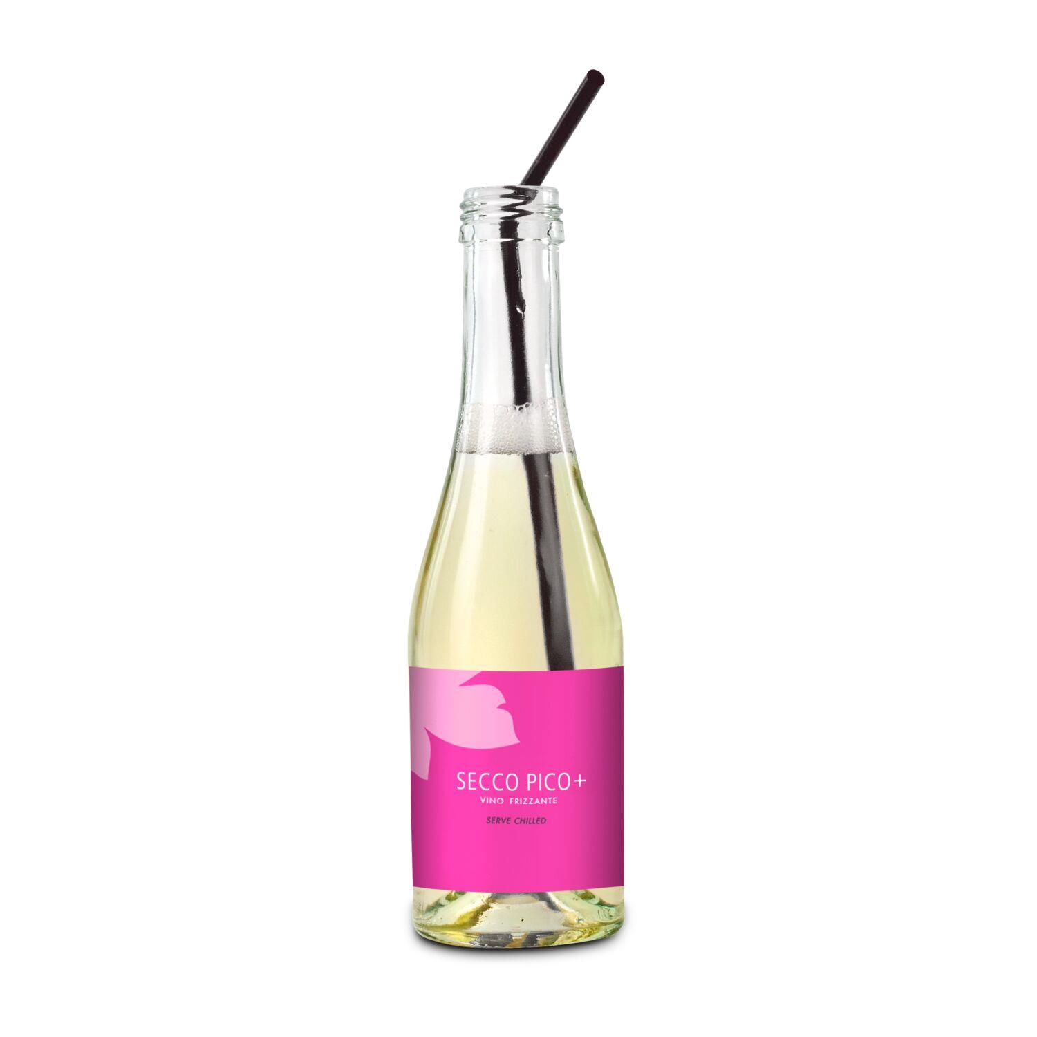 Promo Secco Piccolo - Flasche klar - Kapsel rot, 0,2 l