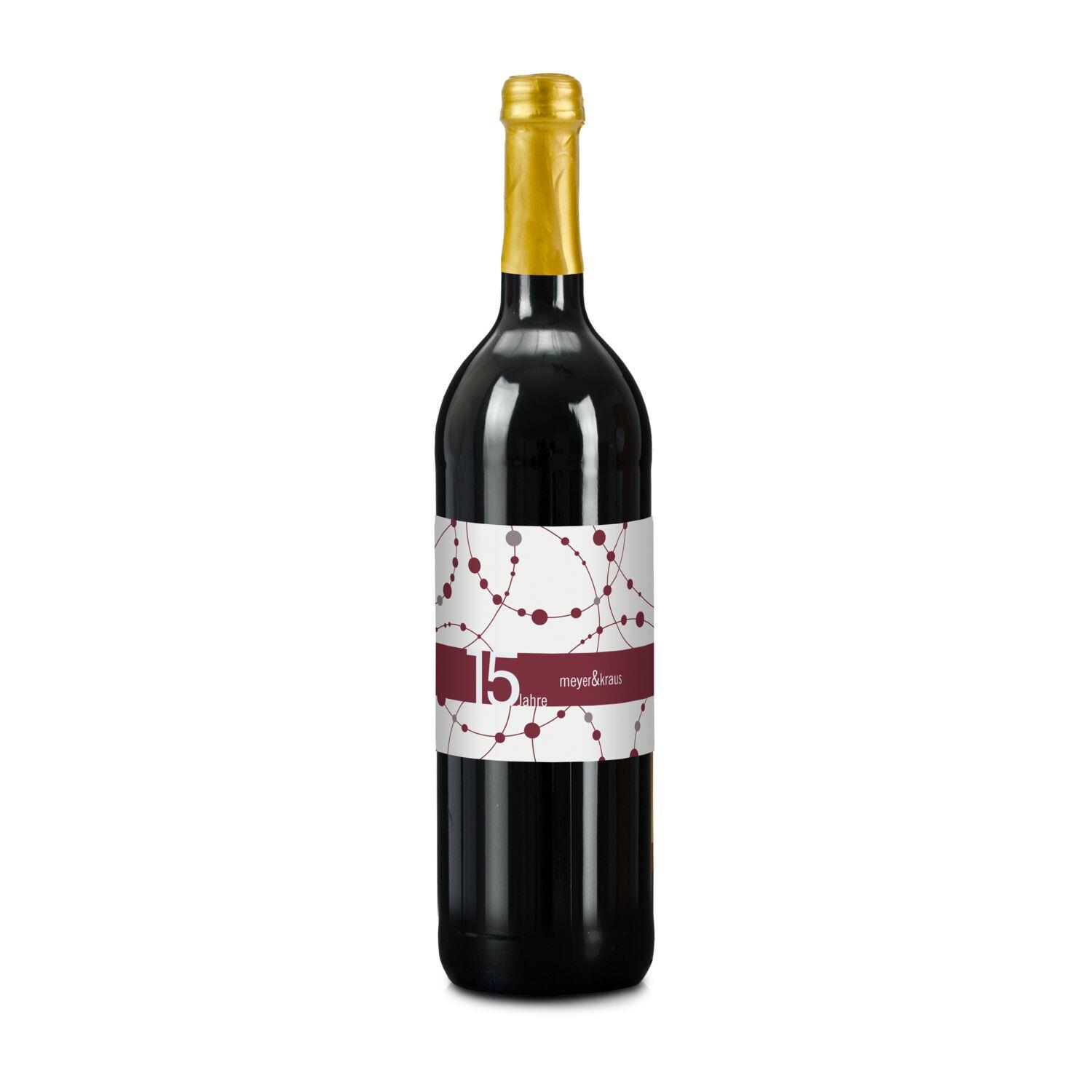 Geschenkset / Präsenteset: Rotwein im schwarzen Geschenkkarton