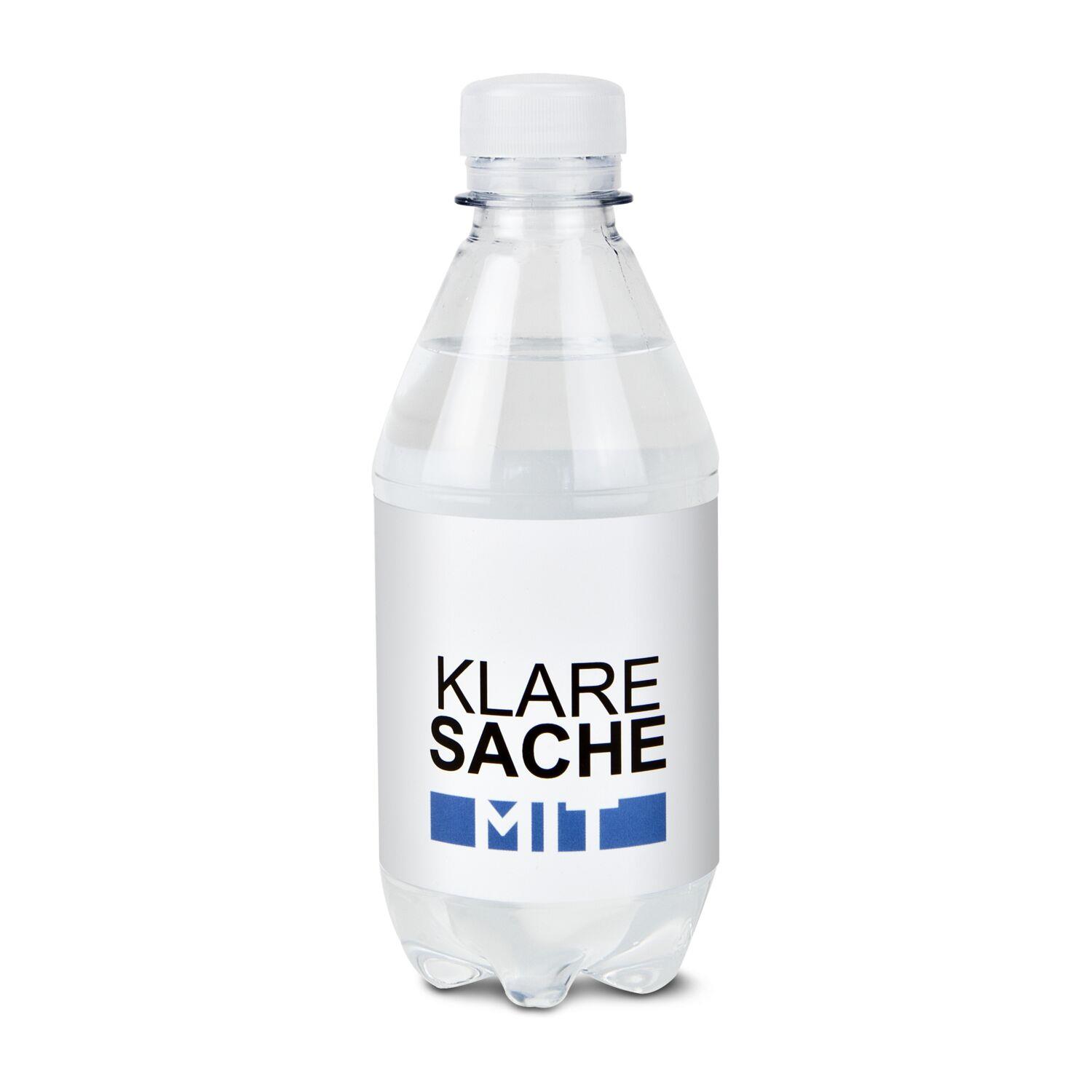 330 ml PromoWater - Mineralwasser - Papier-Etikett