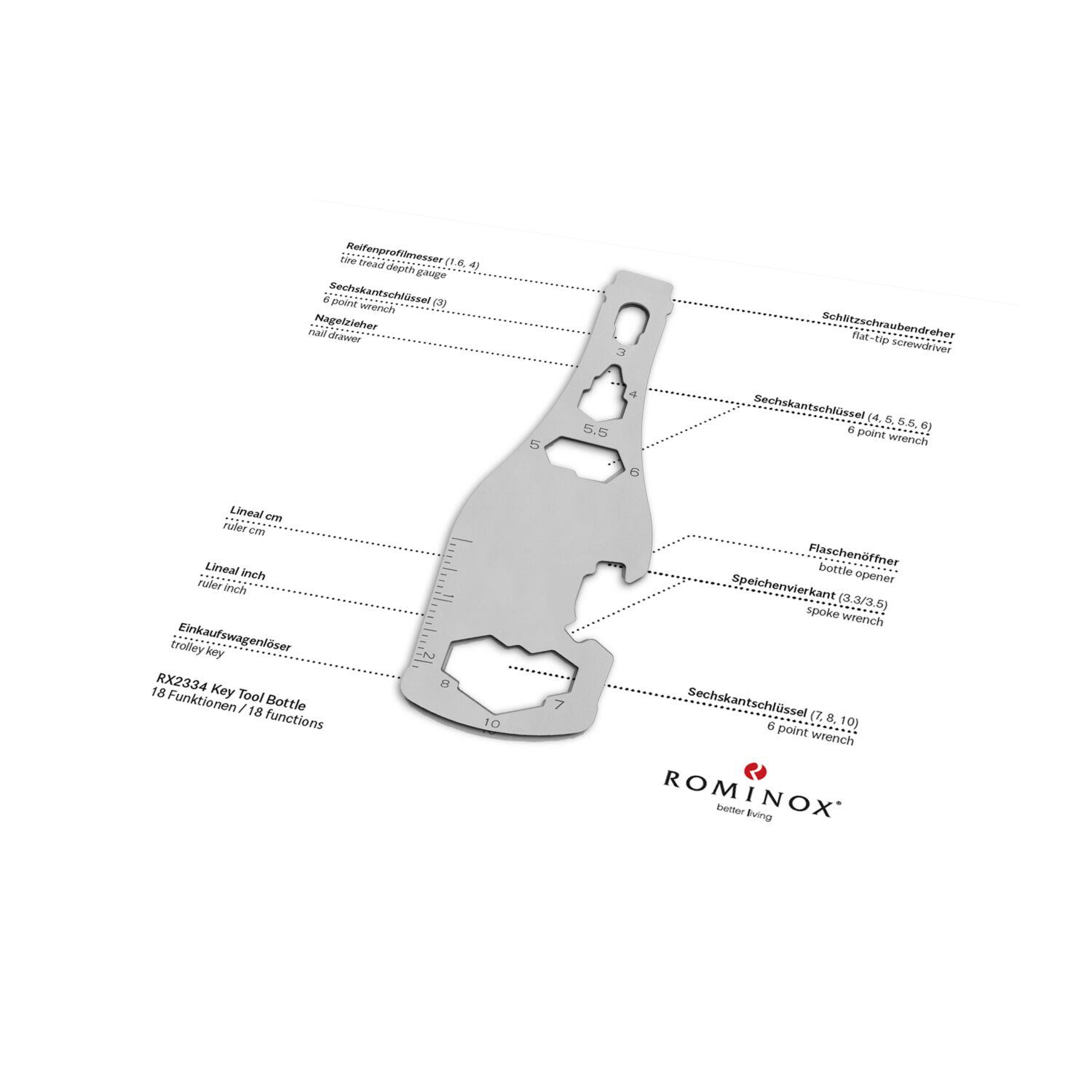 ROMINOX® [KEY] Tool // Bottle - 18 Funktionen