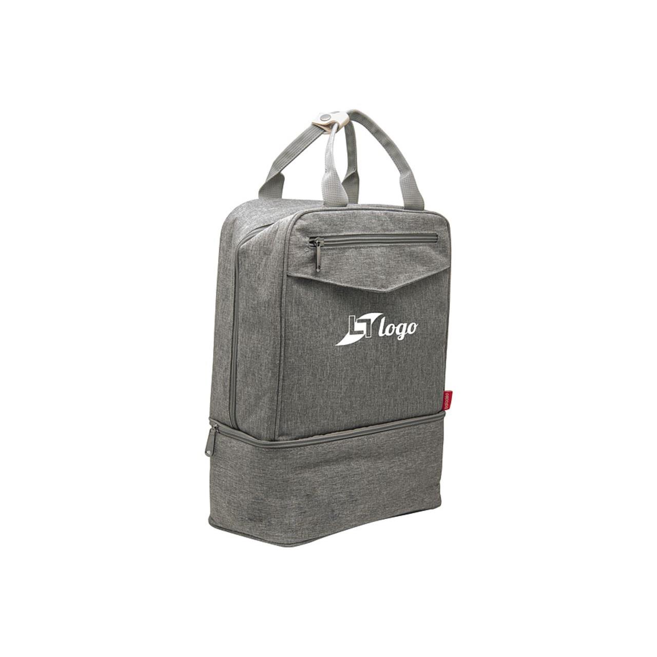 Isothermer Rucksack  Yari , aus RPET, grau meliert