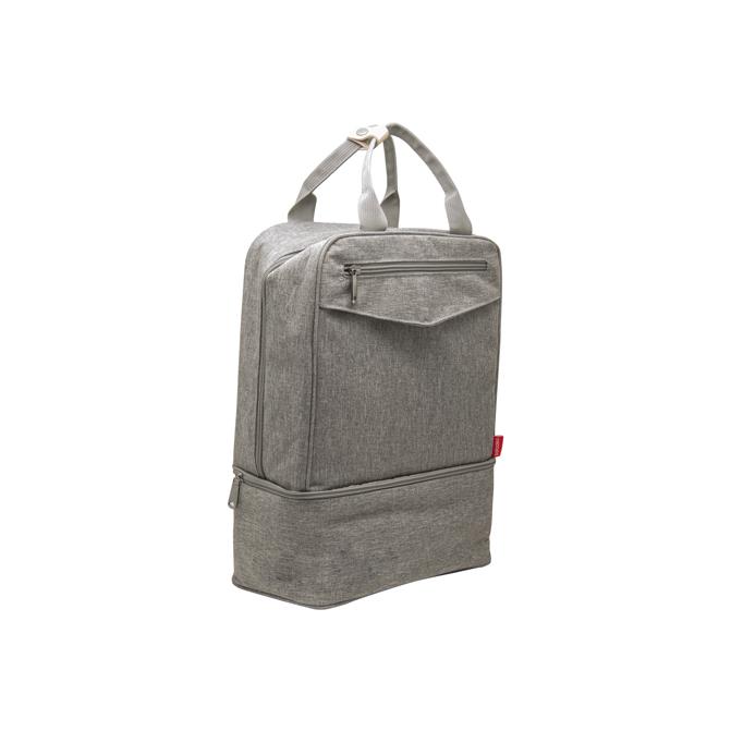 Isothermer Rucksack  Yari , aus RPET, grau meliert