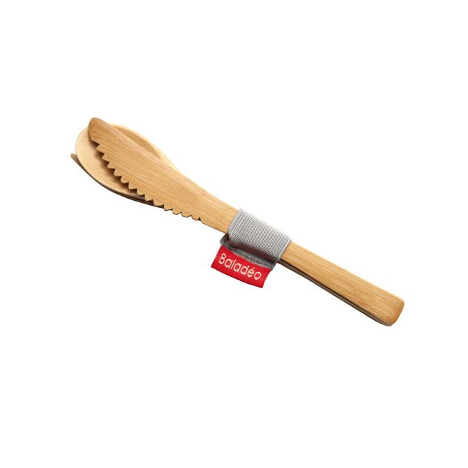 3-teiliges Besteckset  Nagano  aus Bambus