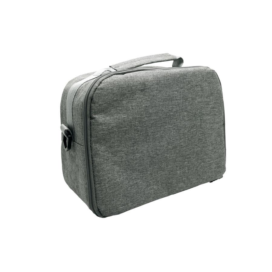Isolierte Bento-Tasche  Matsue , meliertes Grau RPET