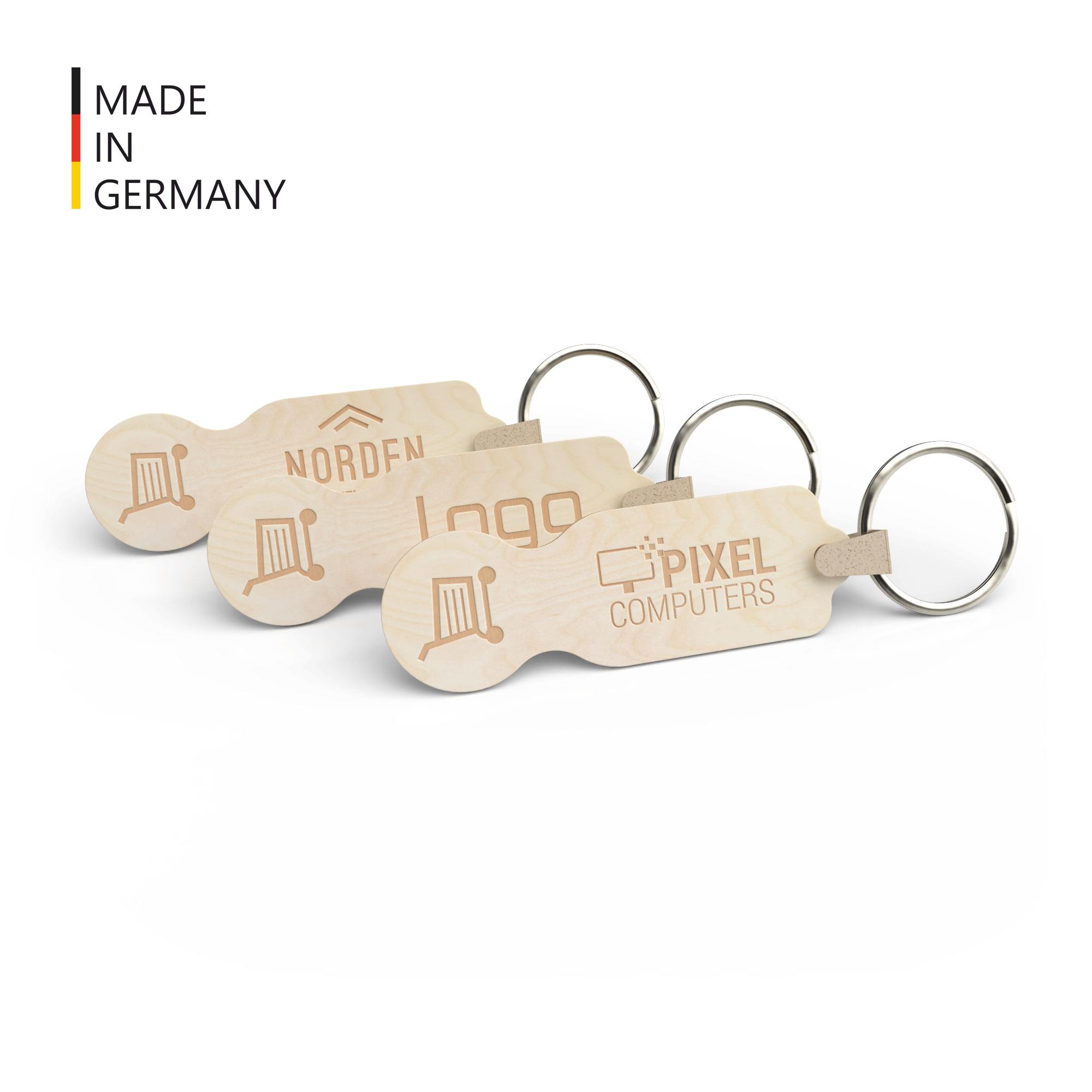 Einkaufswagen-Chip Branch inkl. Schlüsselanhänger (FSC® zertifiziert)
