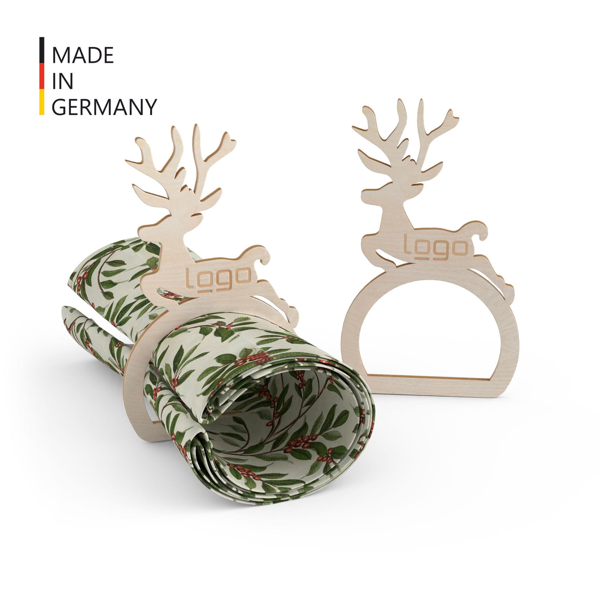 Serviettenring ´Rentier´ 4-er Set (FSC® zertifiziert)